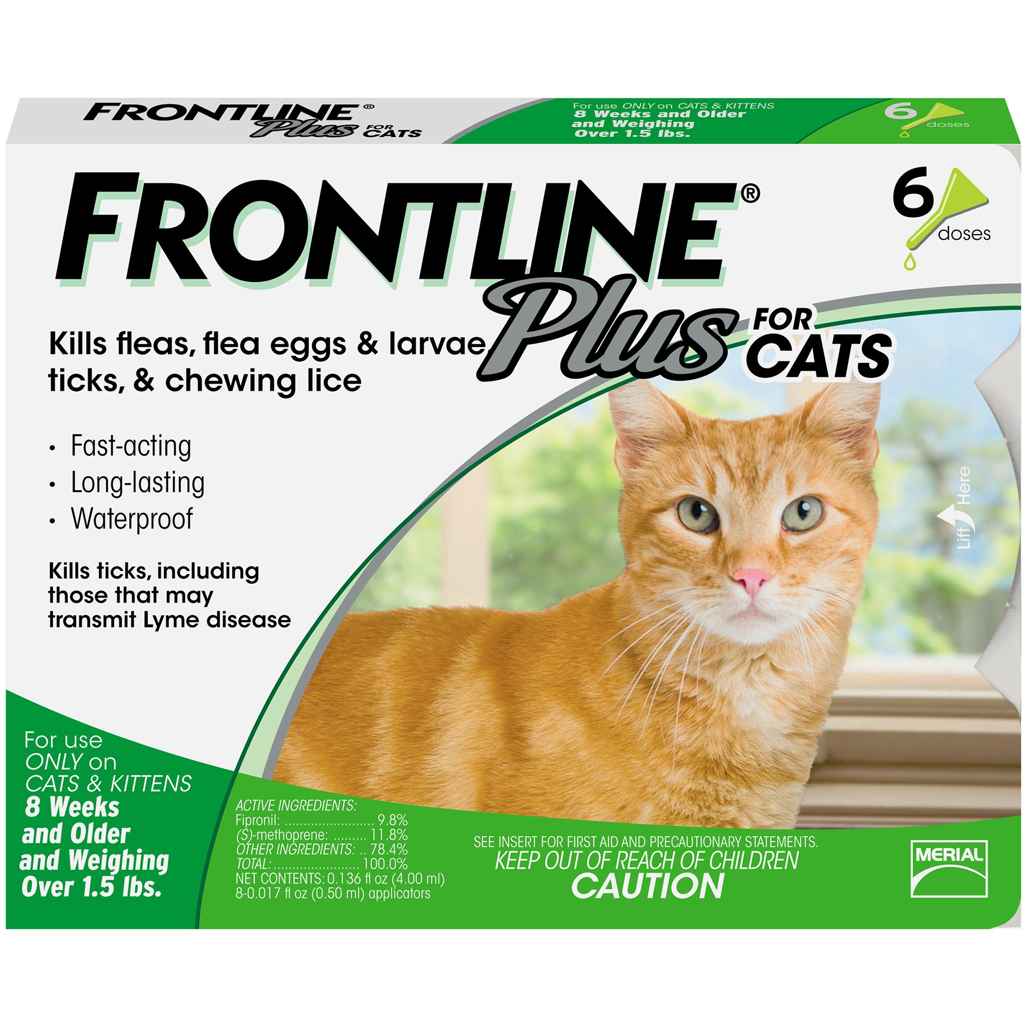 FRONTLINE Plus for Cats, 6 Month | Petco