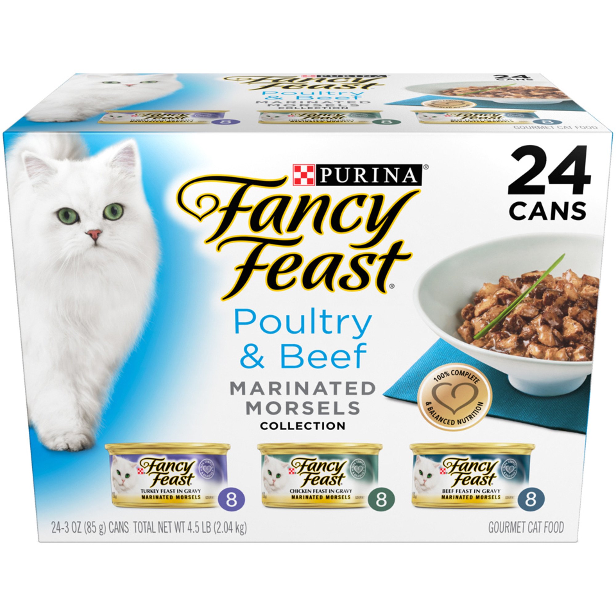 UPC 050000258192 product image for Fancy Feast Beef & Poultry Marinated Morsels Variety Pack Adult Canned Cat Food  | upcitemdb.com