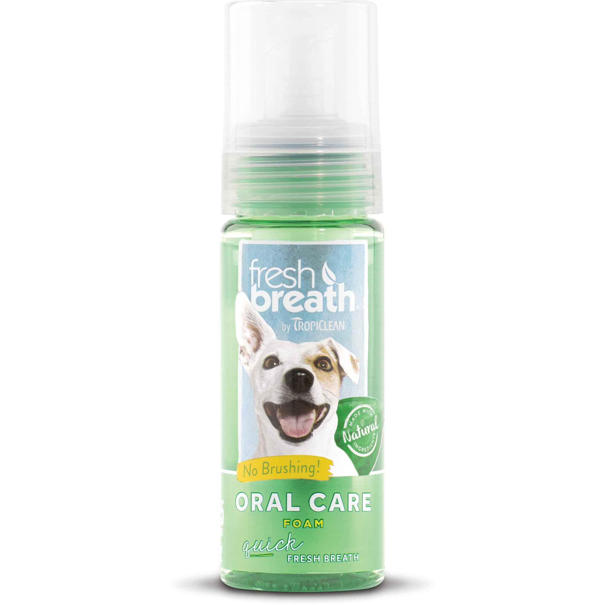 TropiClean Fresh Breath Fresh Mint Foam Dental Wash & Freshener for