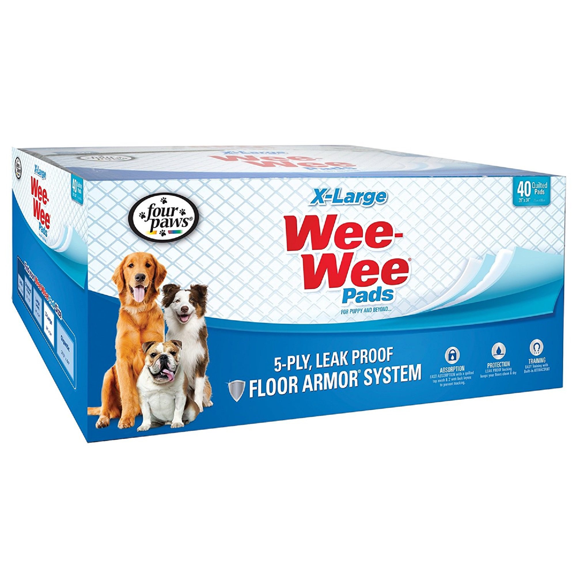 Wee Wee Pads Extra Large 14Pk Fp Wee Wee Pads Xl 40 Ct Box