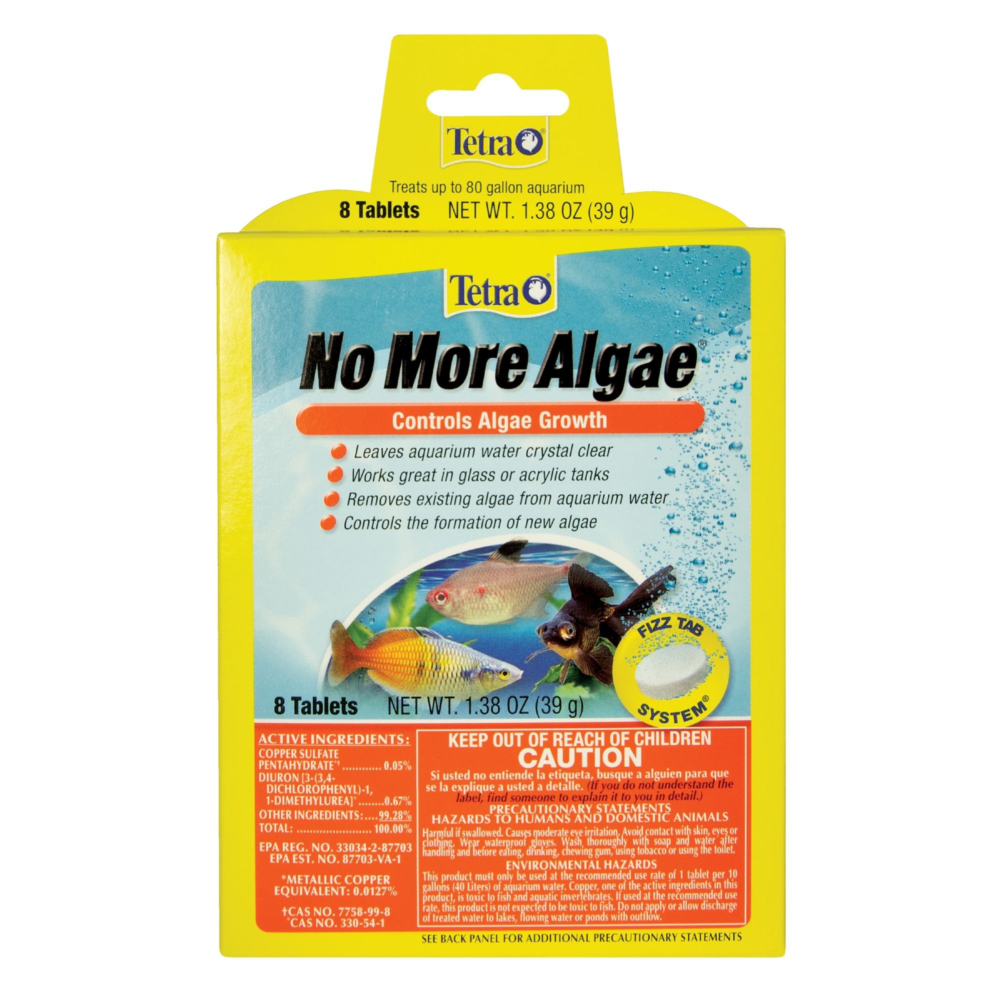 Tetra No More Algae Tablets Controls Algae In Aquariums 8 Count