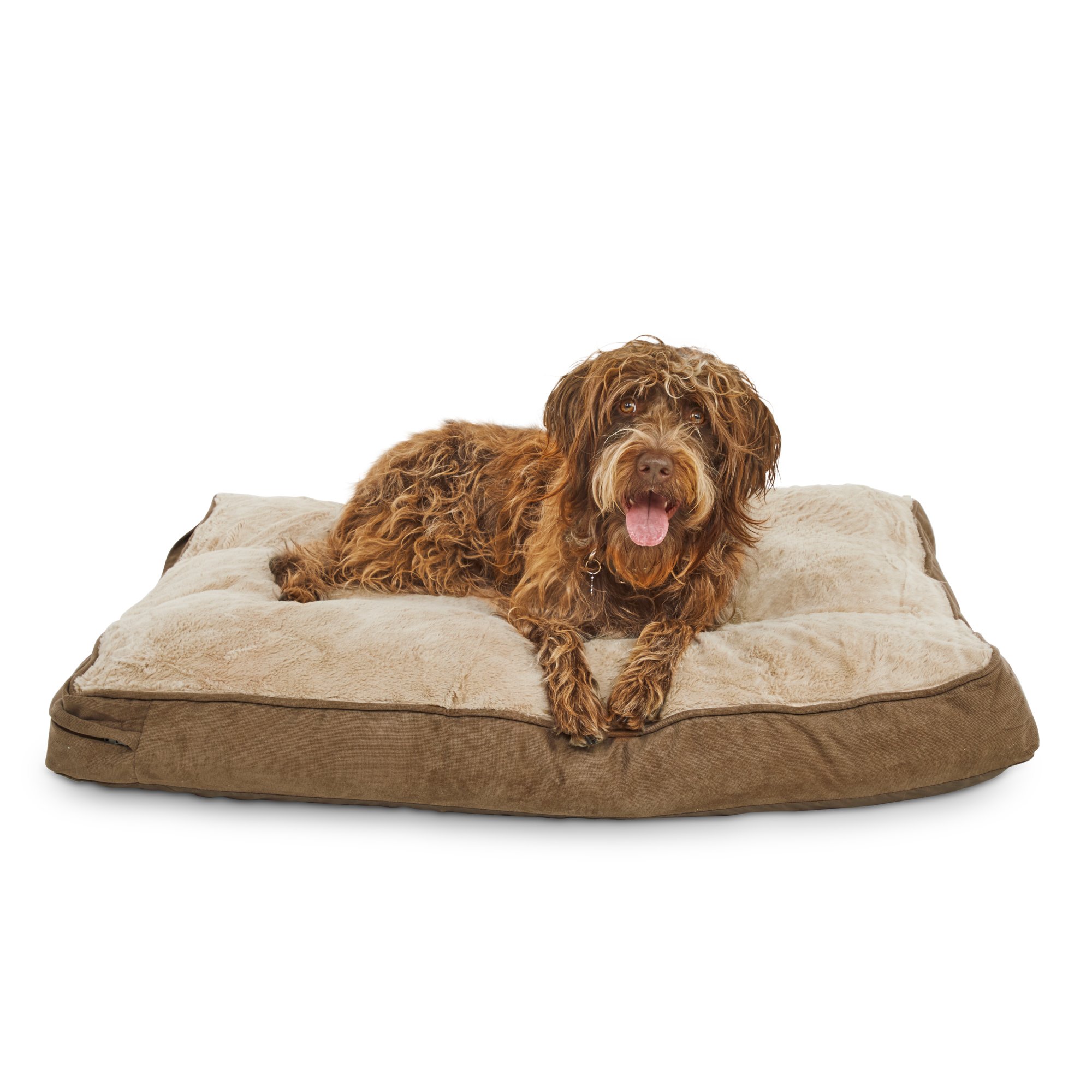 Brown Memory Foam Rectangular Pillow Dog Bed 30 L X 40 W Petco