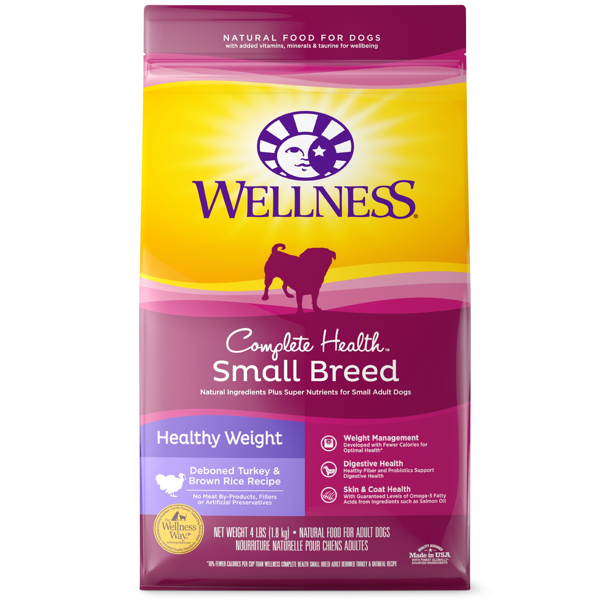 Wellness Complete Health Natural Small Breed Healthy Weight Recipe Dry 