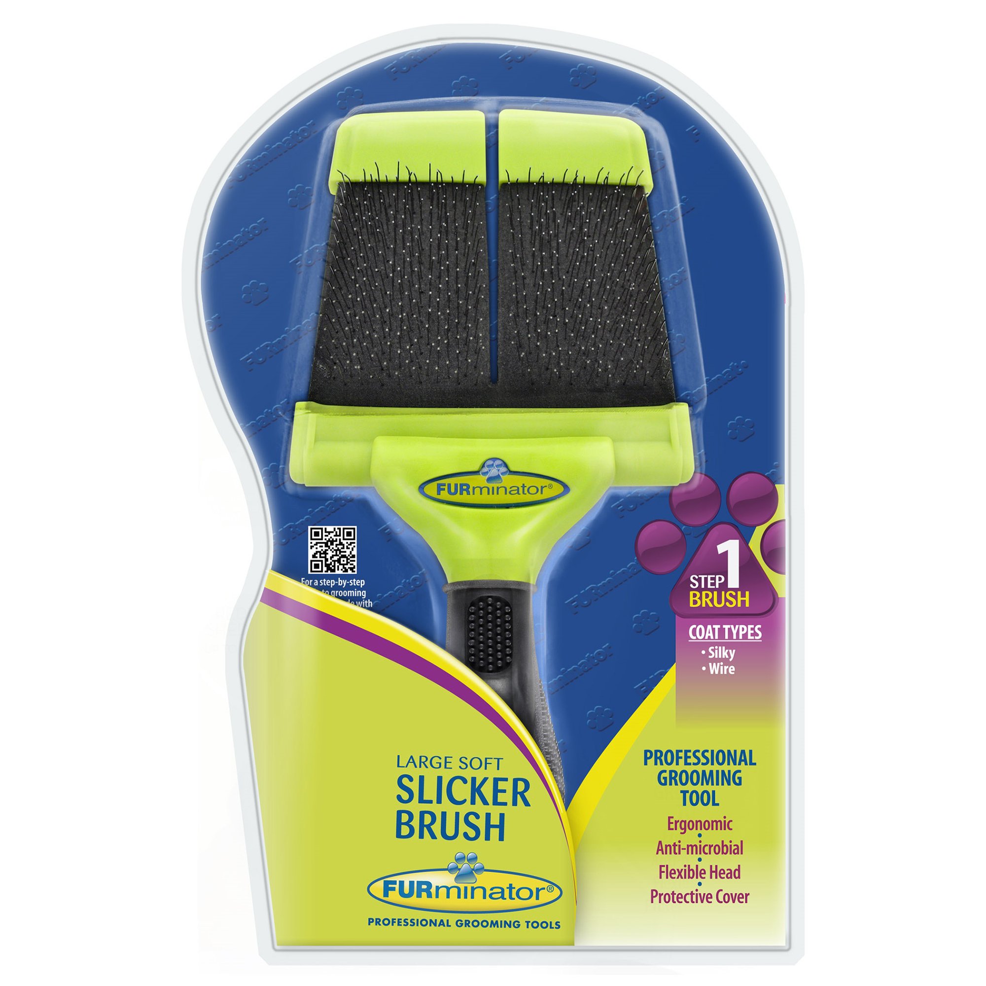 FURminator Soft Slicker Brush for Large Dogs | Petco