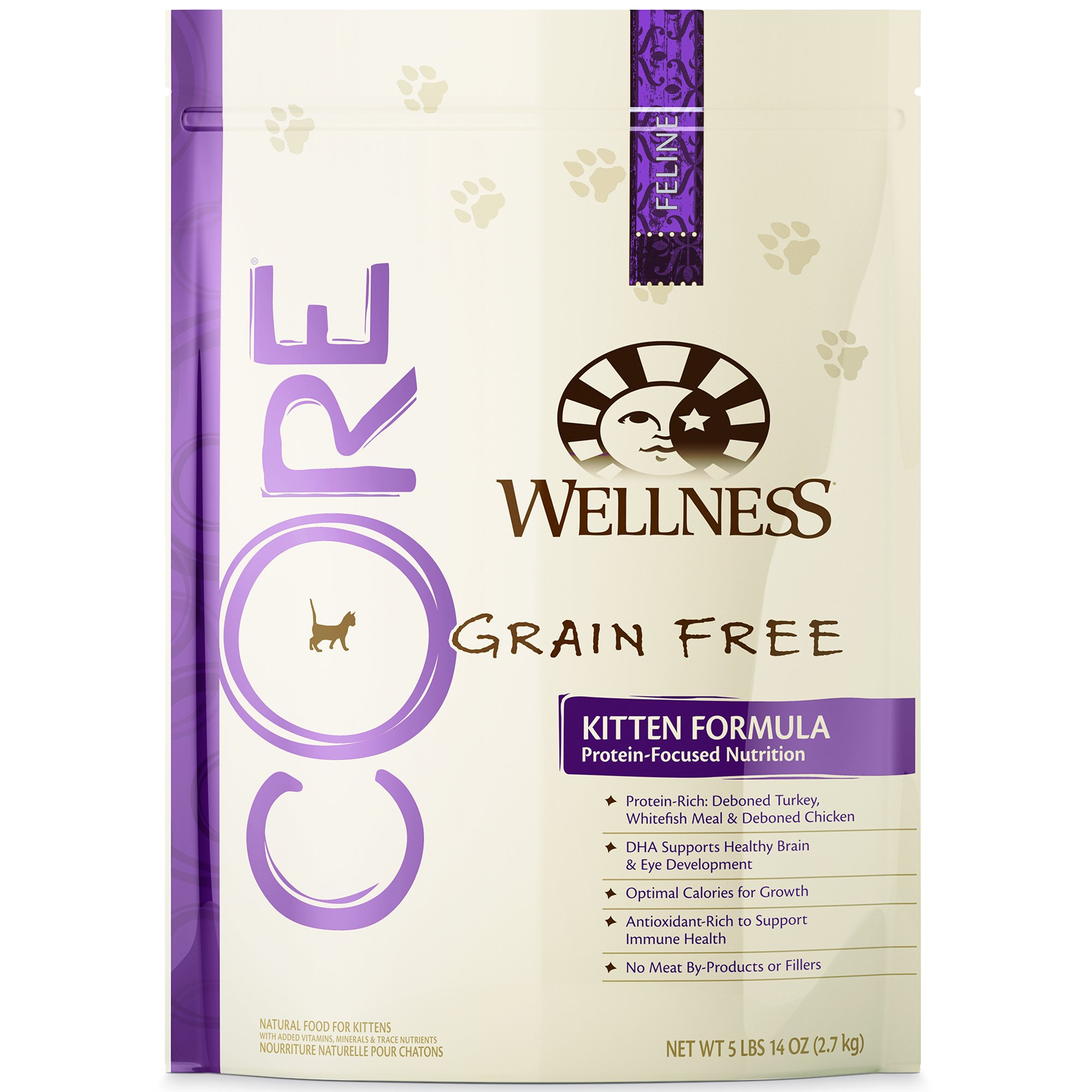 Wellness CORE Natural Grain Free Whitefish & Chicken Dry Kitten Food