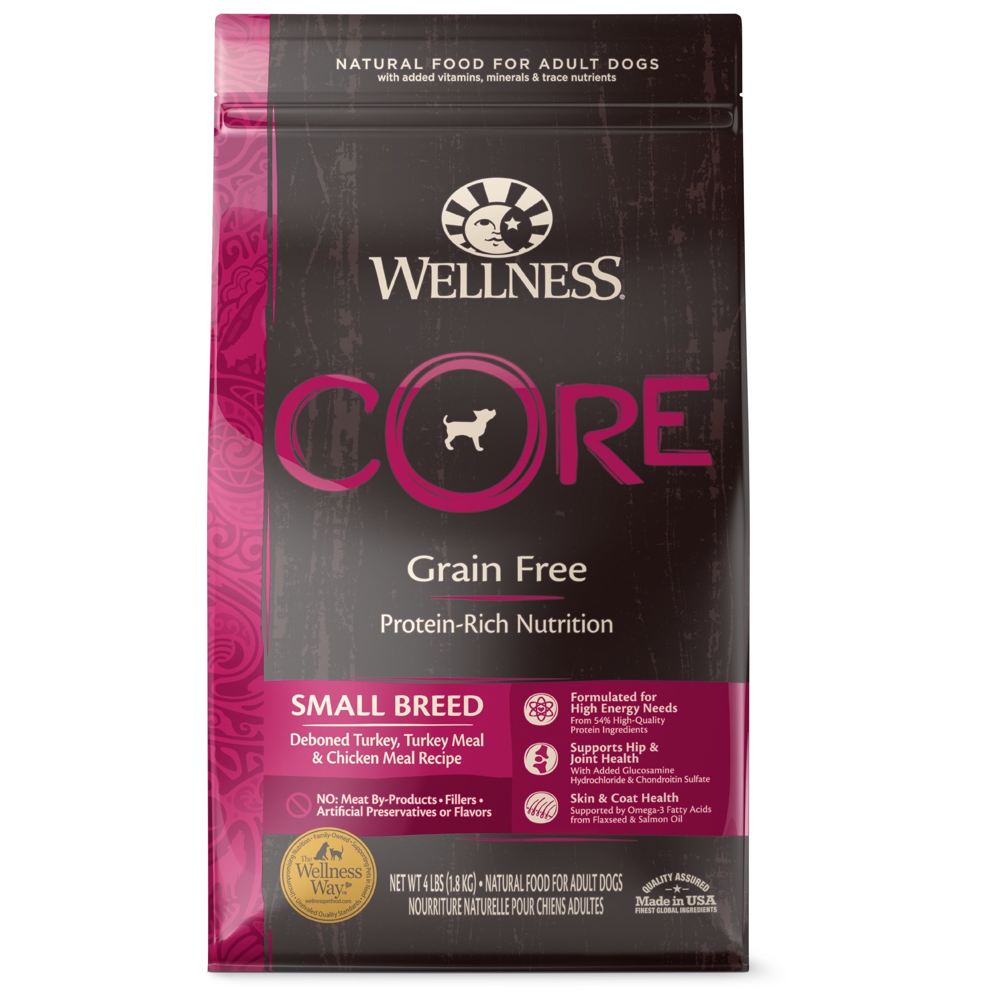Wellness CORE Natural Grain Free Small Breed Health Recipe Dry Dog Food