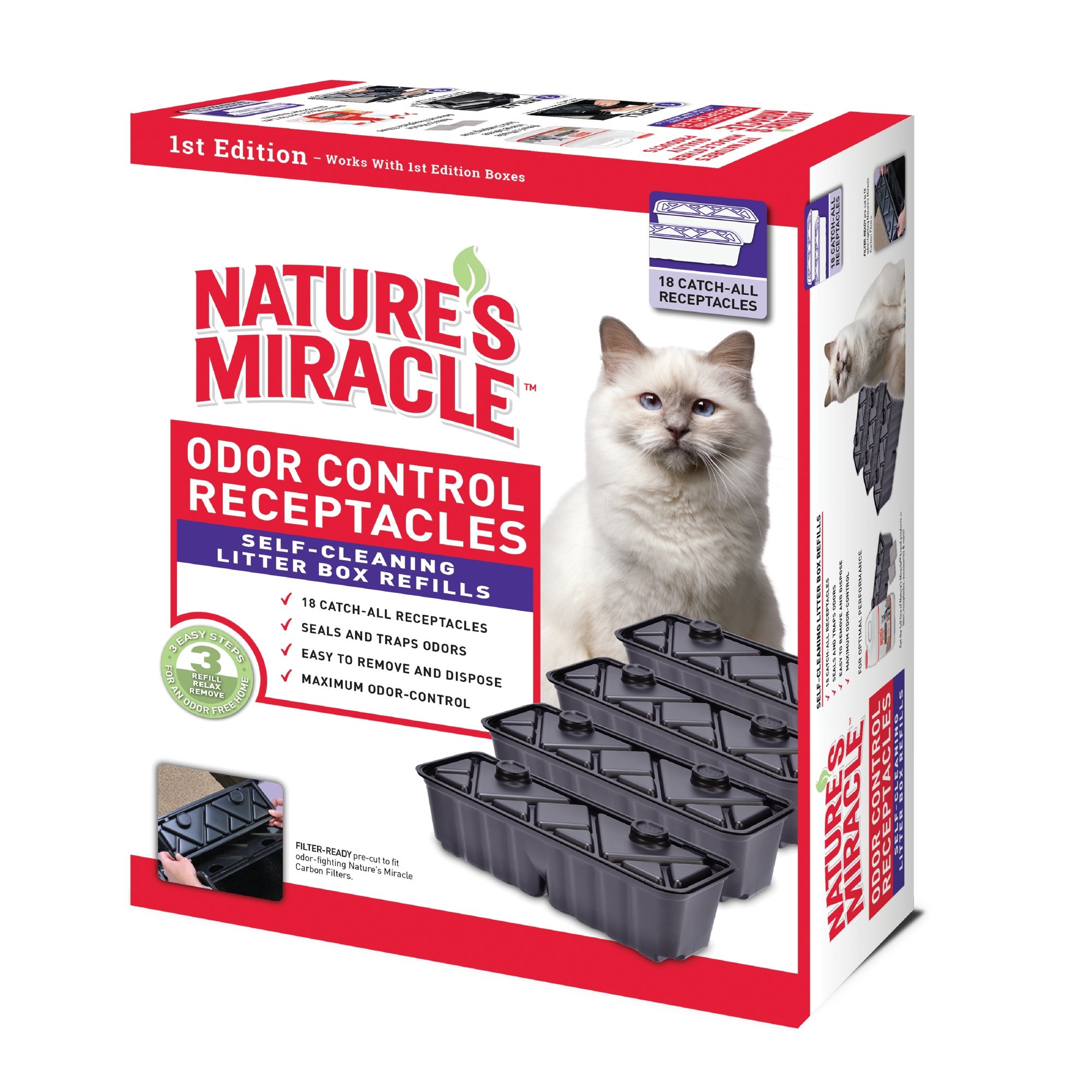 Nature's Miracle Odor Control Filters Refills For SelfCleaning Cat