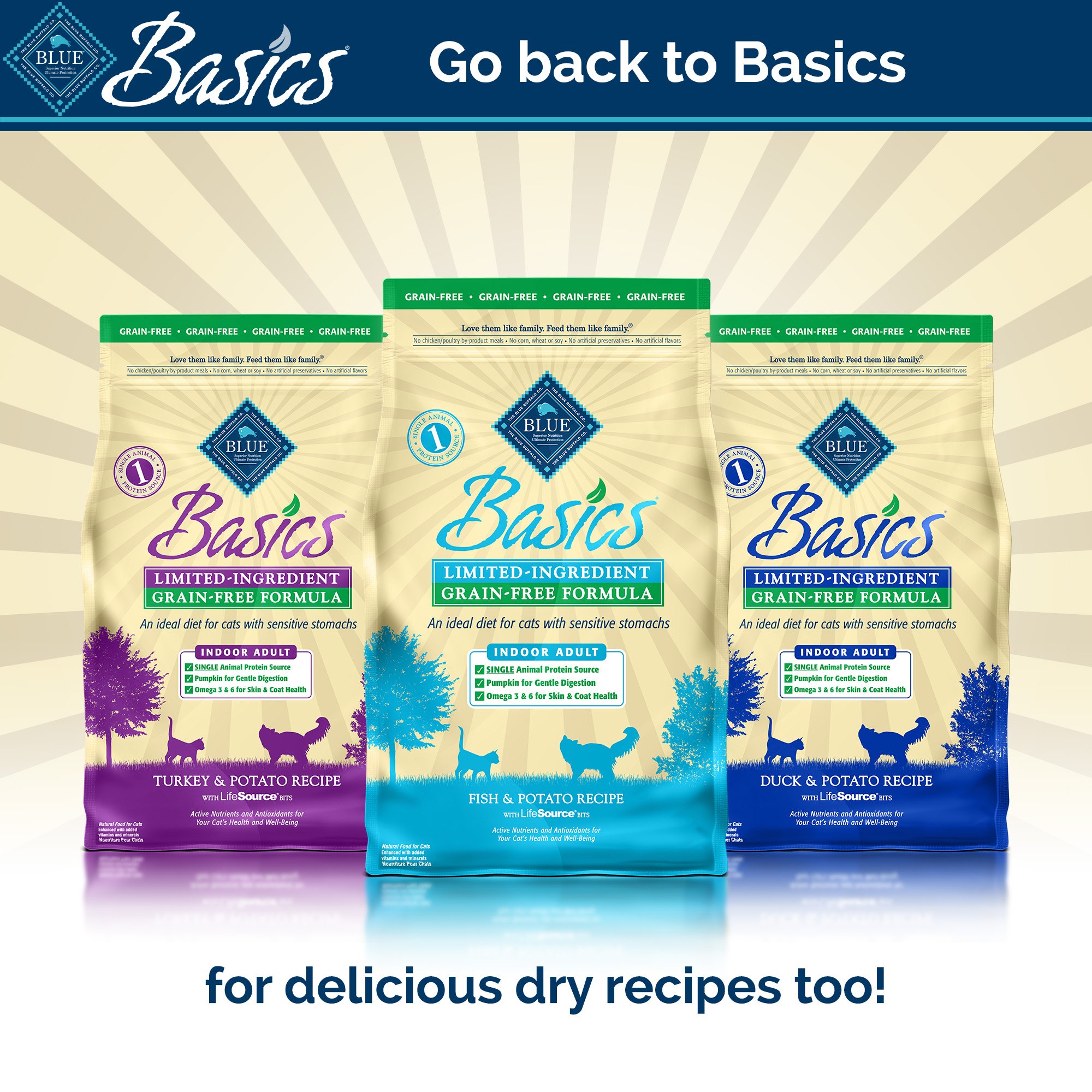 Blue Buffalo Blue Basics Kitten Grain-Free Turkey Recipe ...