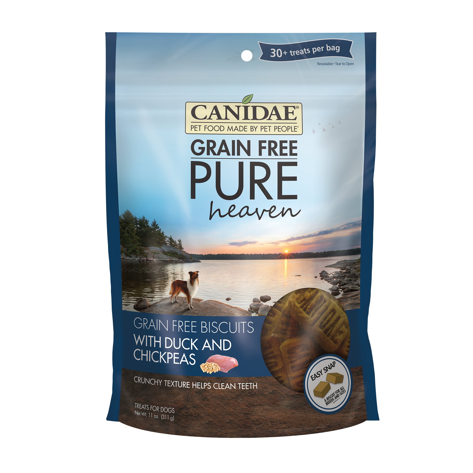 UPC 640461023172 product image for CANIDAE Grain Free PURE Heaven with Duck & Chickpeas Dog Treats, 11 oz. | upcitemdb.com