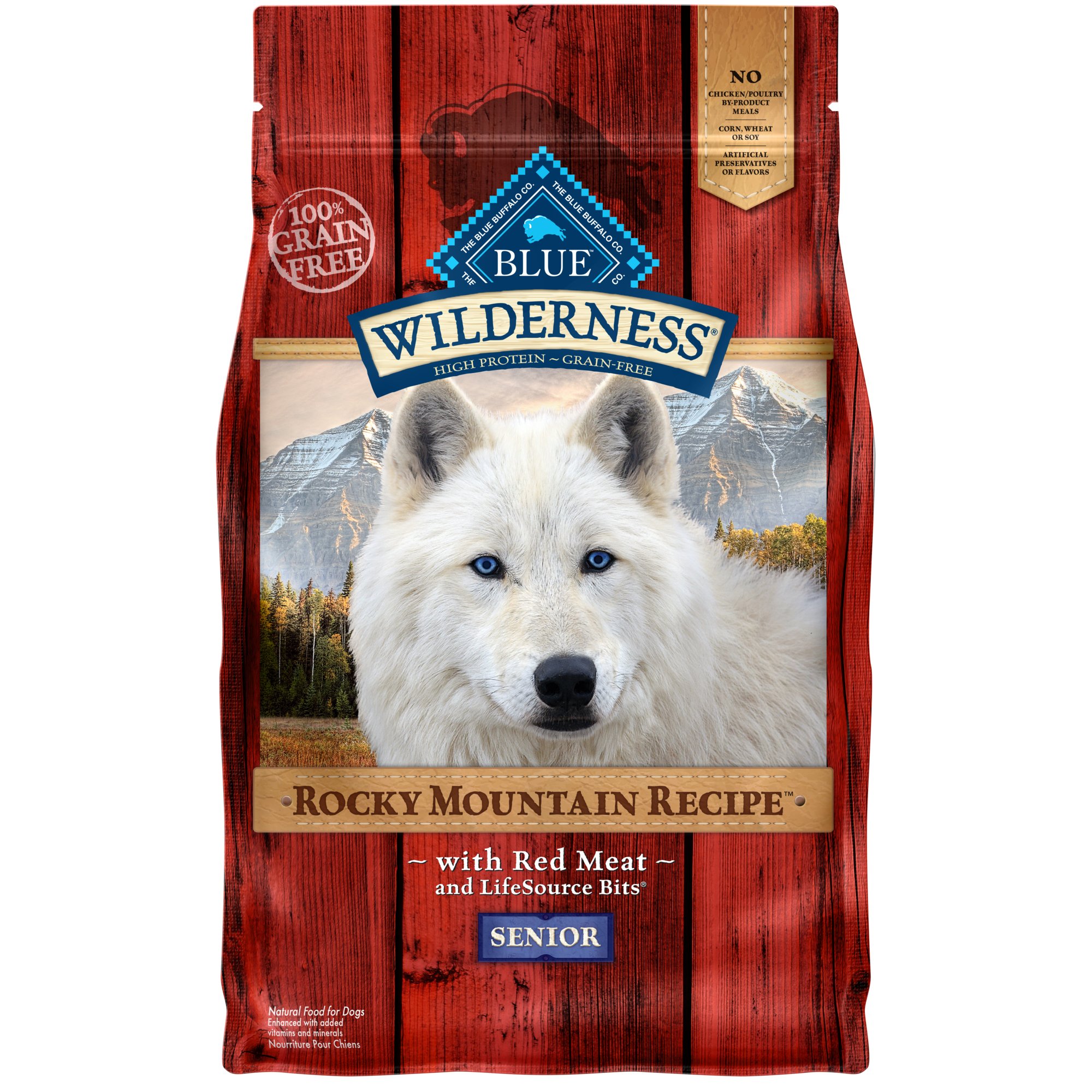 Blue Buffalo Blue Wilderness Rocky Mountain Recipe Senior Red Meat