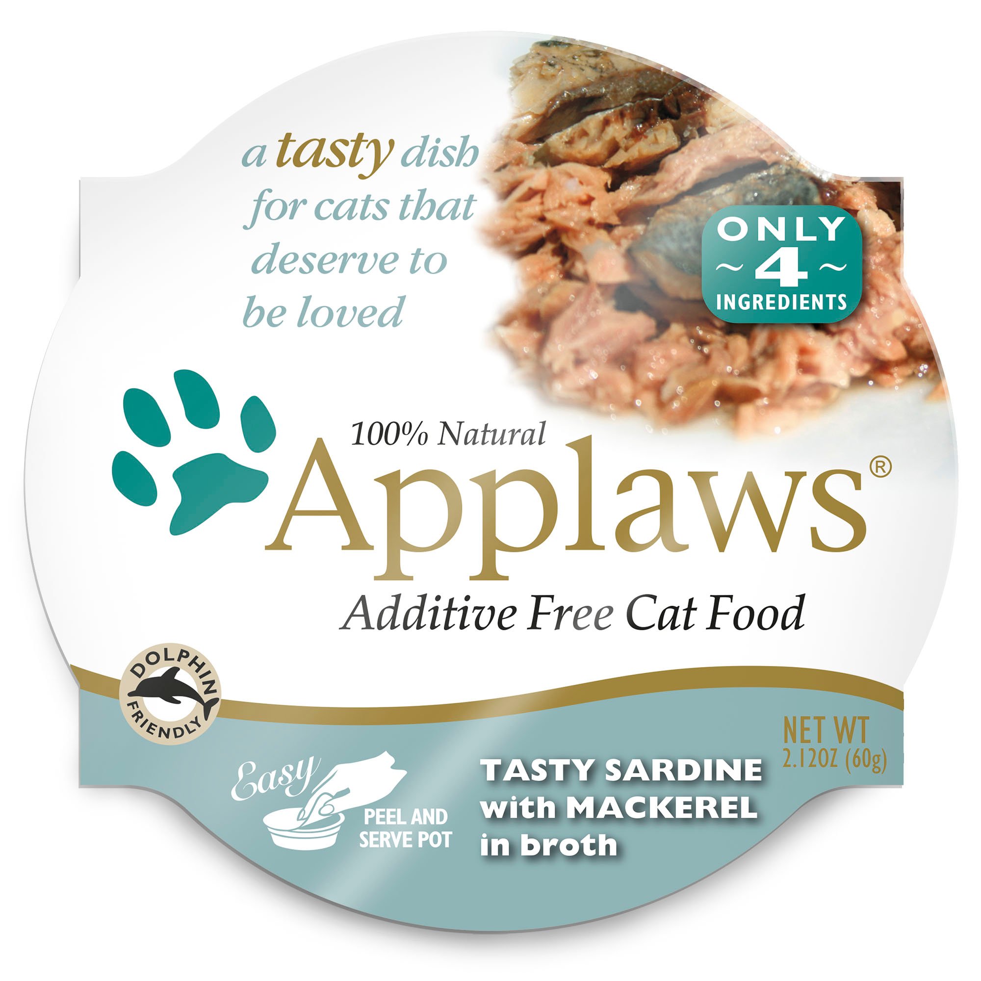Applaws Tasty Sardine with Mackerel Peel & Serve Pot Cat Food Petco