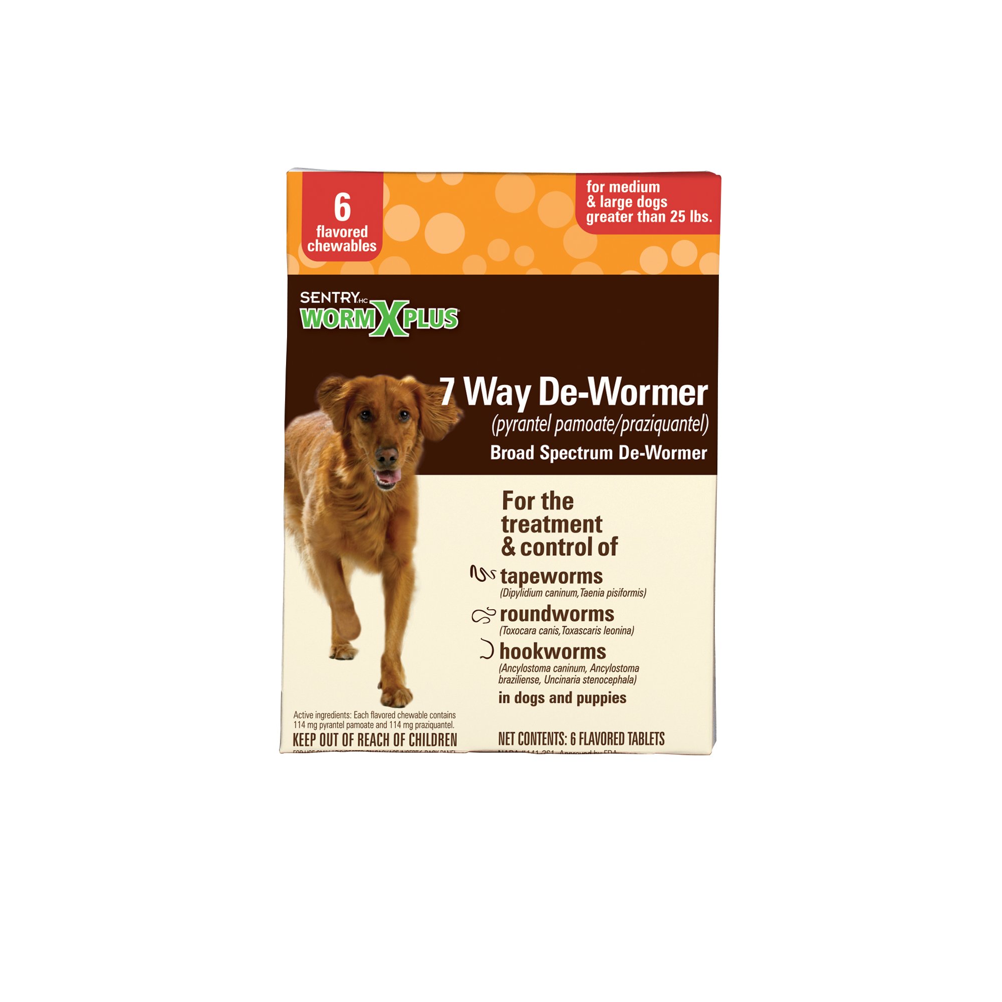 Sentry HC WormX Plus Flavored DeWormer Chewables for Dogs Petco