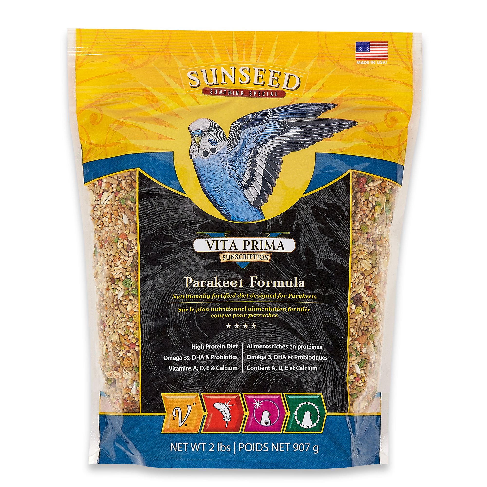 UPC 087535360403 product image for Sun Seed Vita Prima Sunscription Parakeet Food, 2 lbs | upcitemdb.com