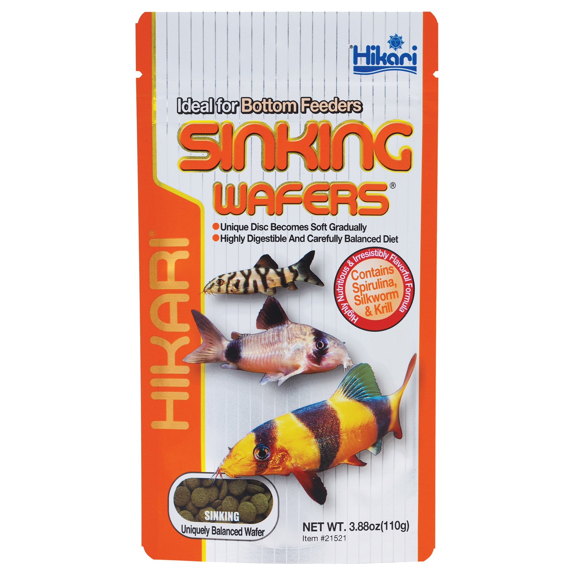 Hikari Tropical Sinking Wafers For Catfish Loaches Bottom Feeders