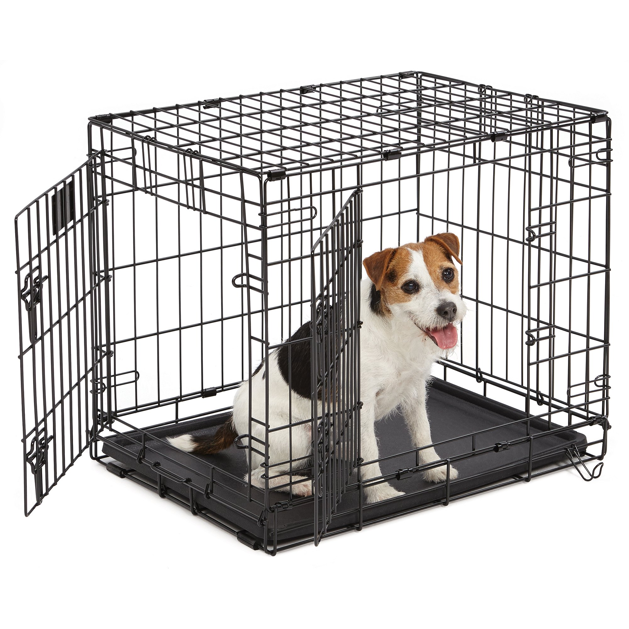 Midwest Lifestages Double Door Fold Carry Crate 24 L X 18 W X