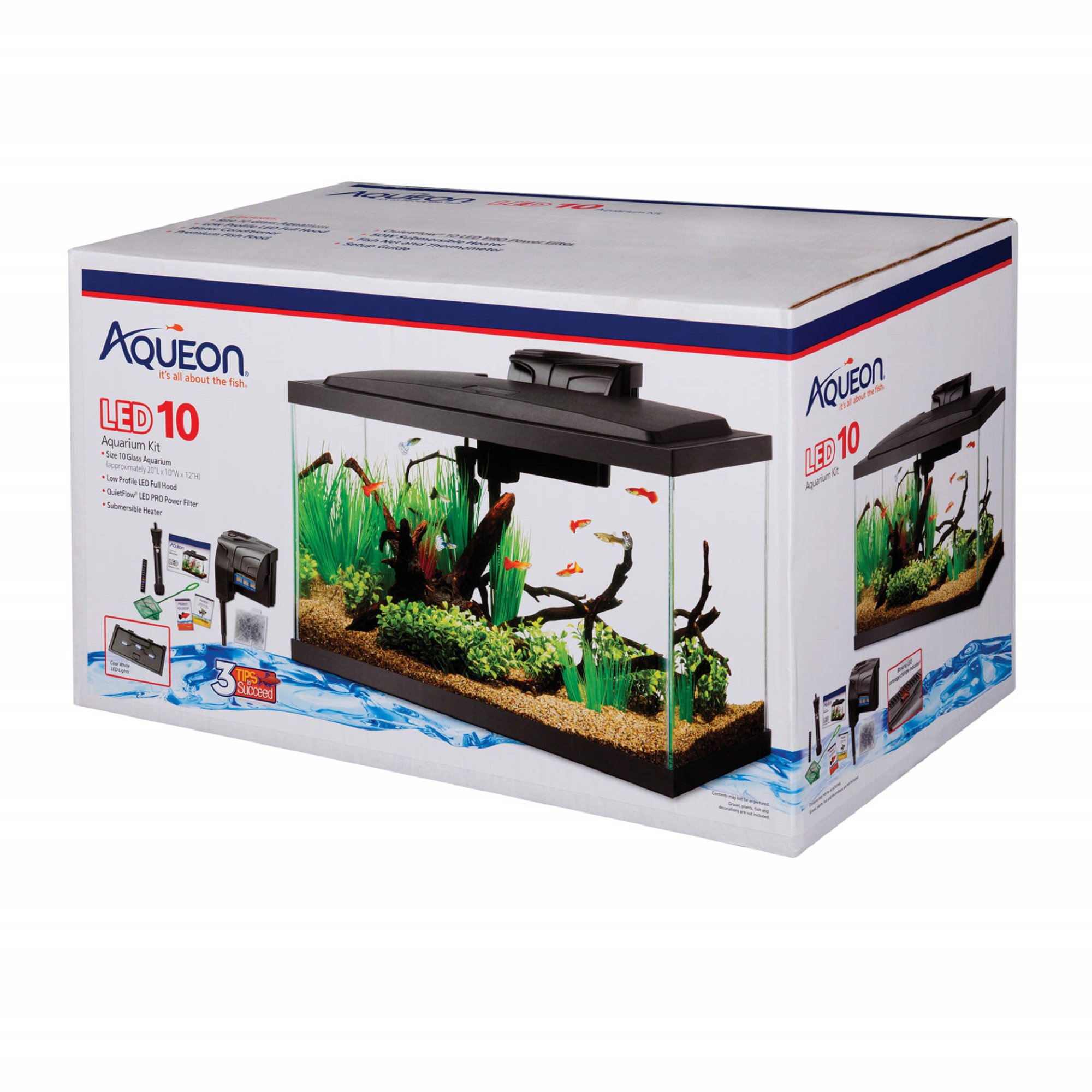 Aqueon LED 10 Gallon Aquarium Kit | Petco