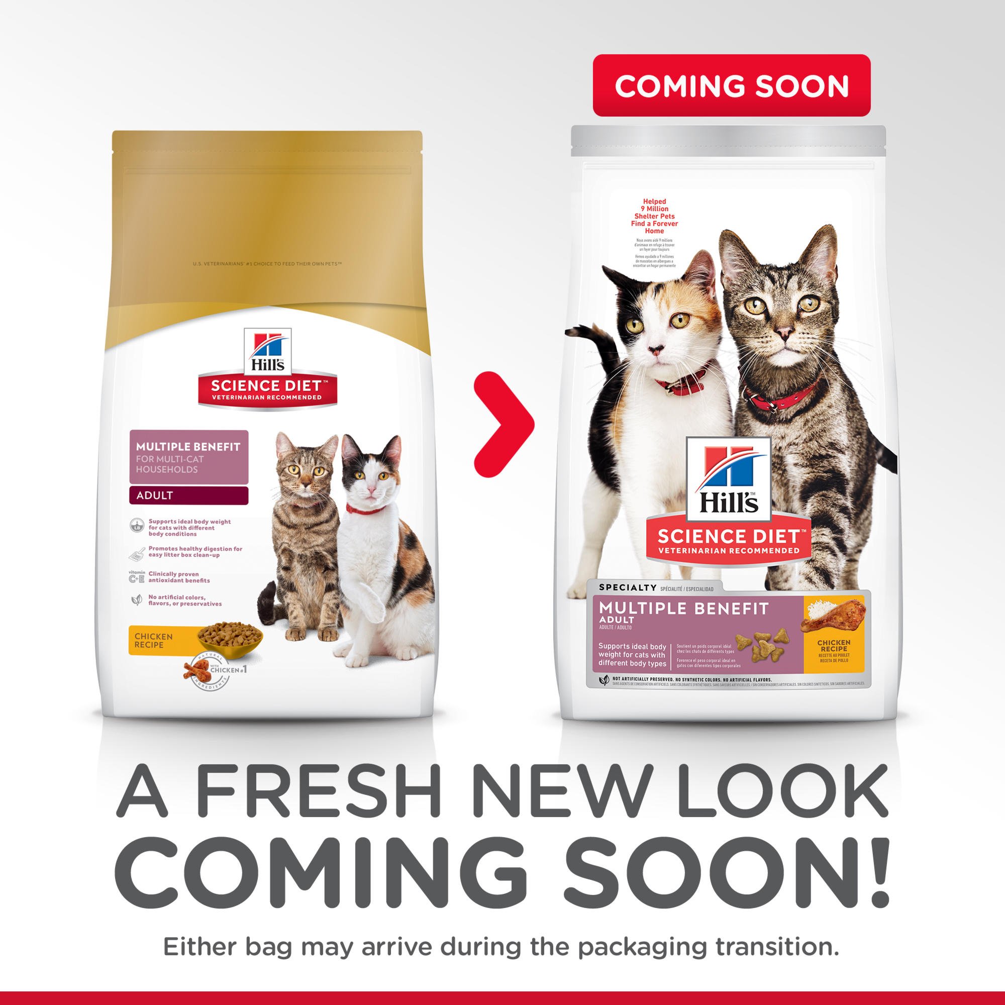 hill's science diet multiple benefit cat food
