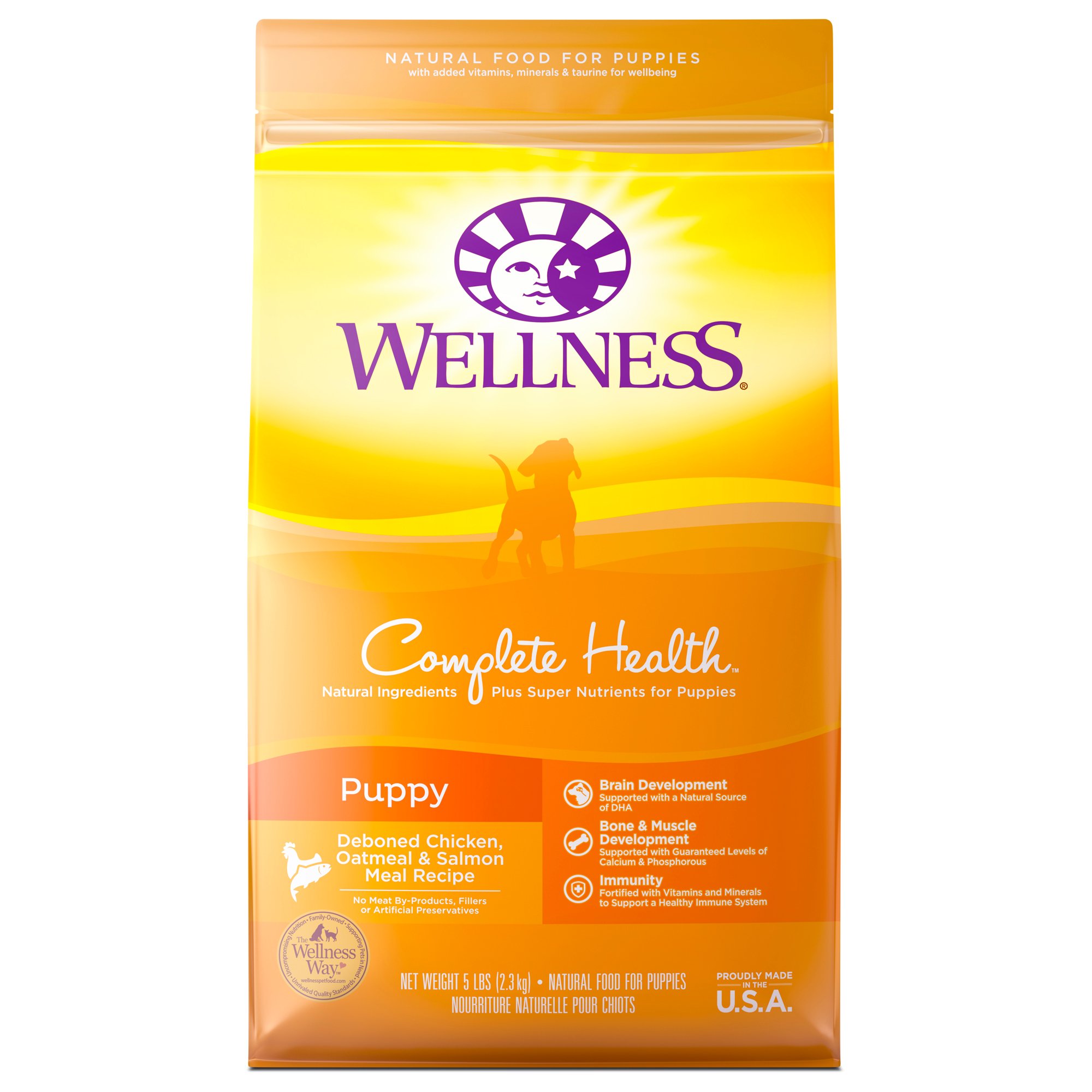 Wellness Complete Health Natural Puppy Recipe Dry Dog Food ...