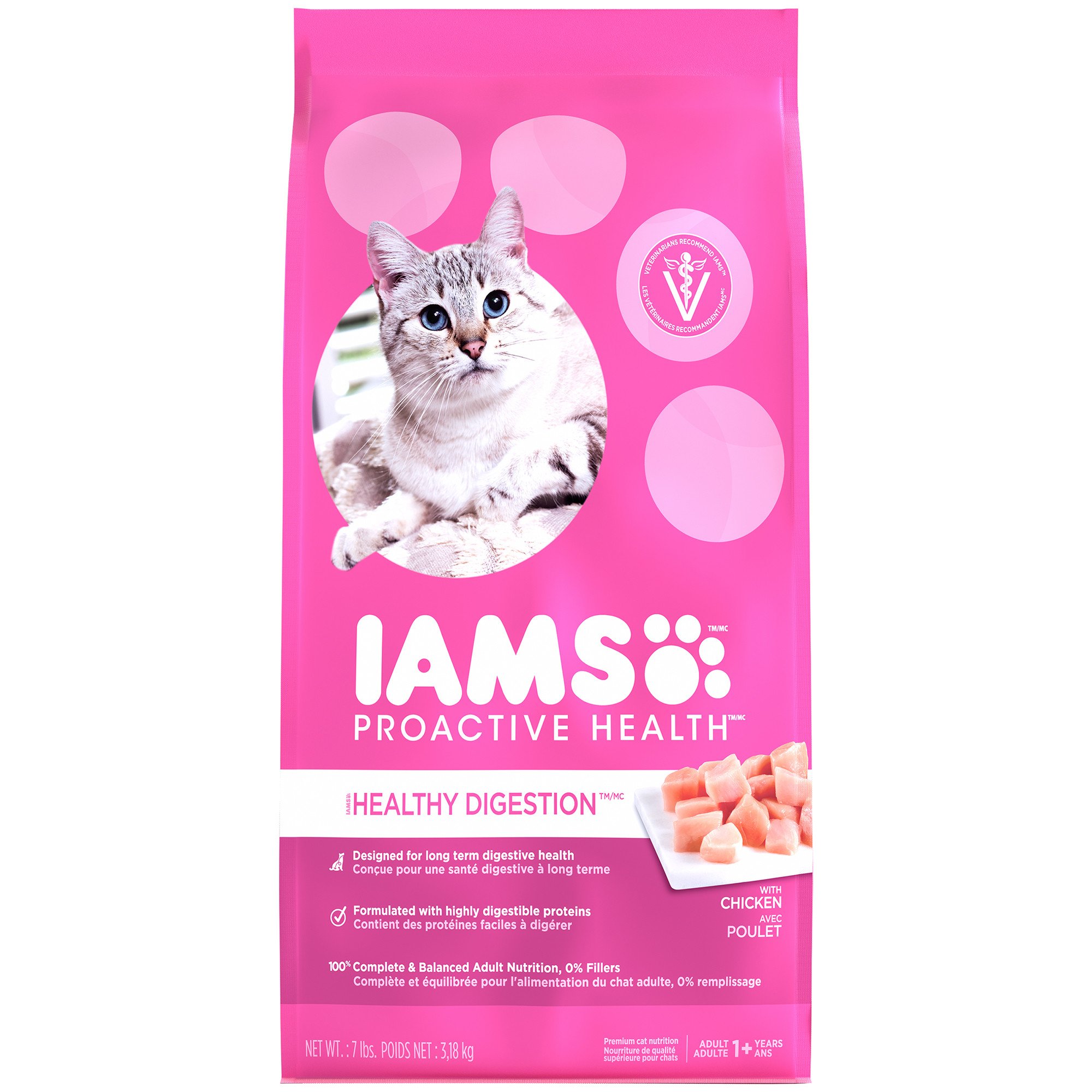 UPC 019014712366 product image for Iams ProActive Health Healthy Digestion Dry Cat Food, 7 lbs. | upcitemdb.com