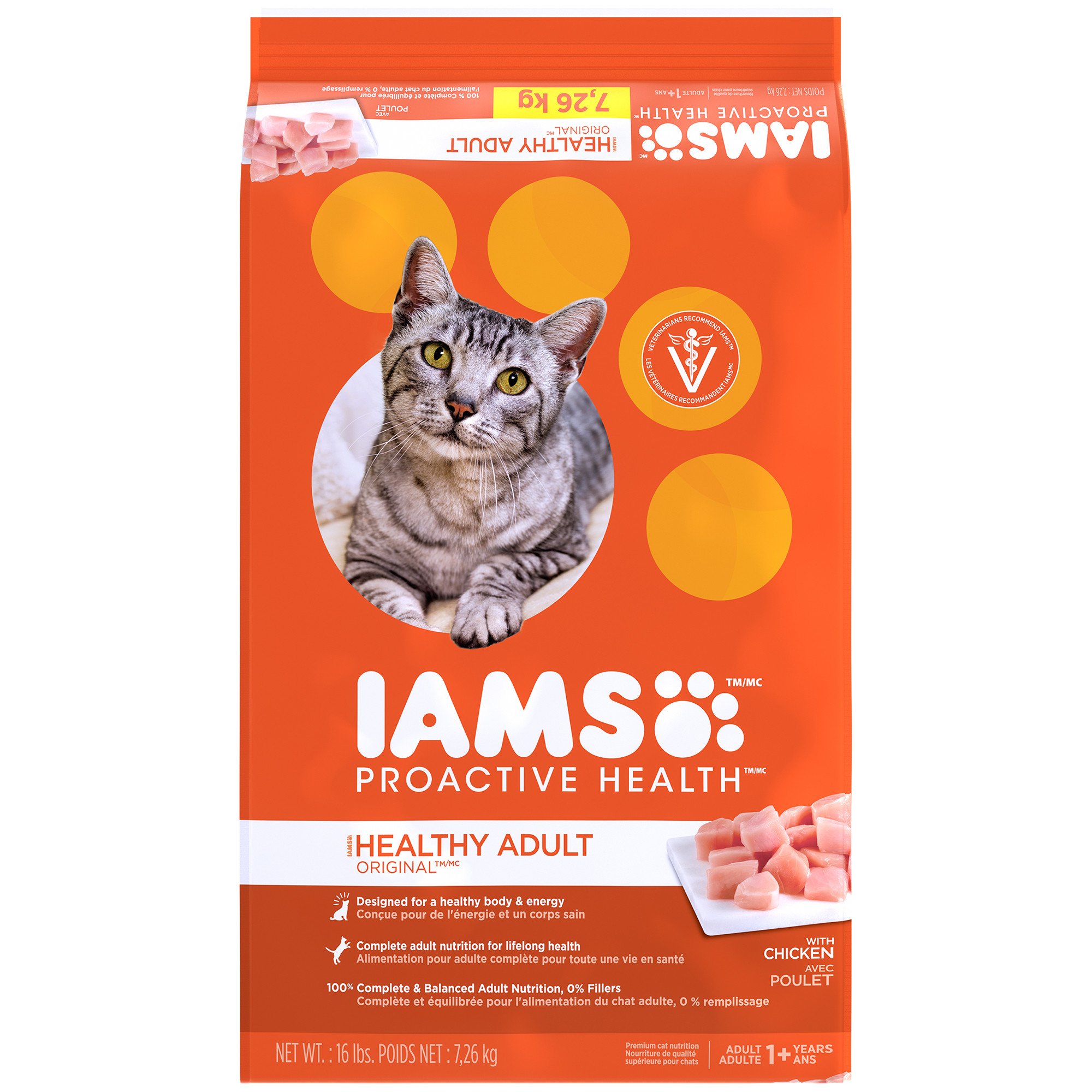 Iams ProActive Health Original with Chicken Adult Cat Food Petco