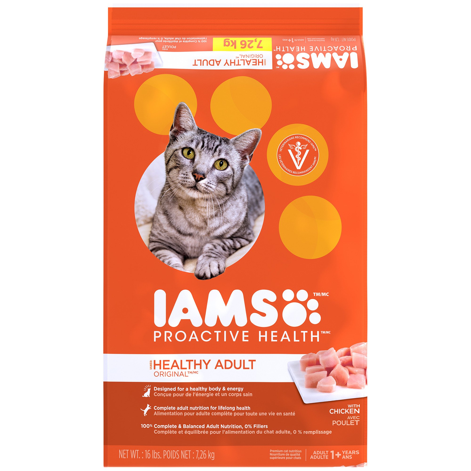 Iams ProActive Health Original with Chicken Adult Cat Food | Petco