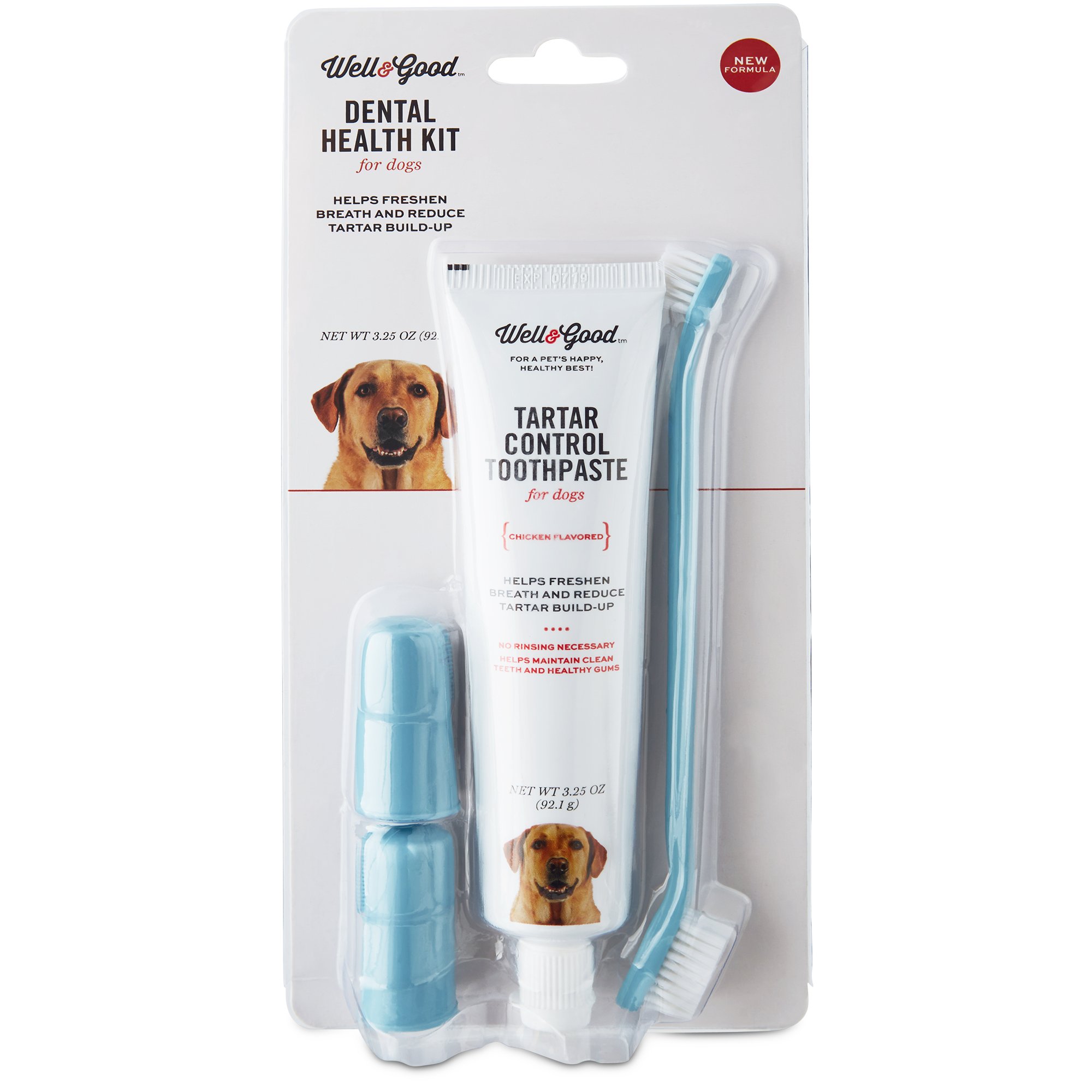 dog tooth brush & toothpaste