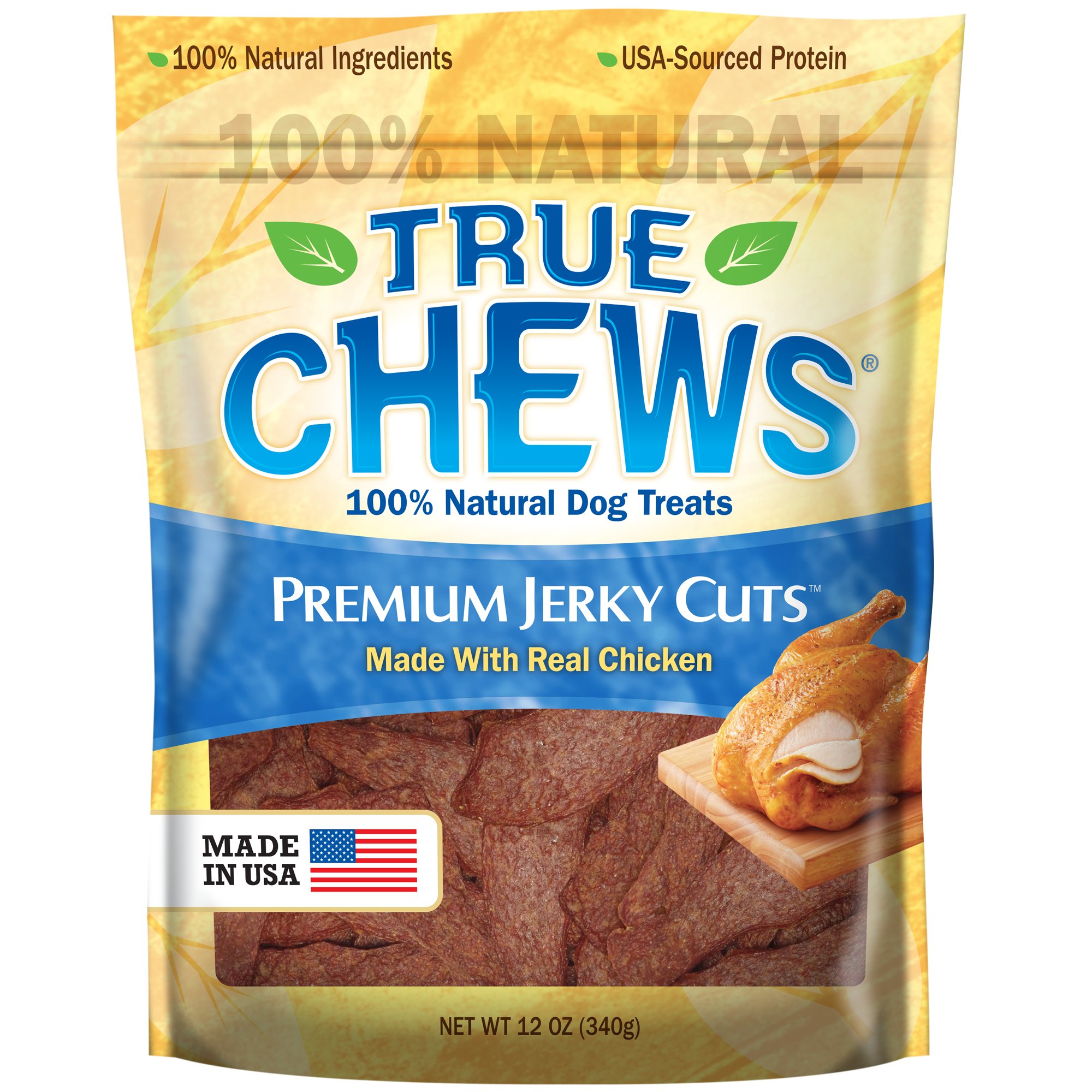 True Chews Premium Jerky Cuts Made with Real Chicken Dog Treats 12 Oz.