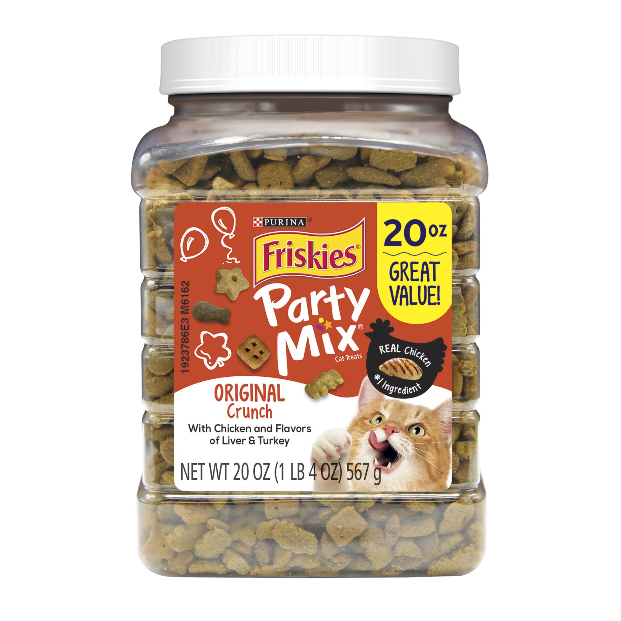 UPC 050000575848 product image for Friskies Original Crunch Party Mix Cat Treats (6 oz.; Chicken; Liver; Turkey) | upcitemdb.com