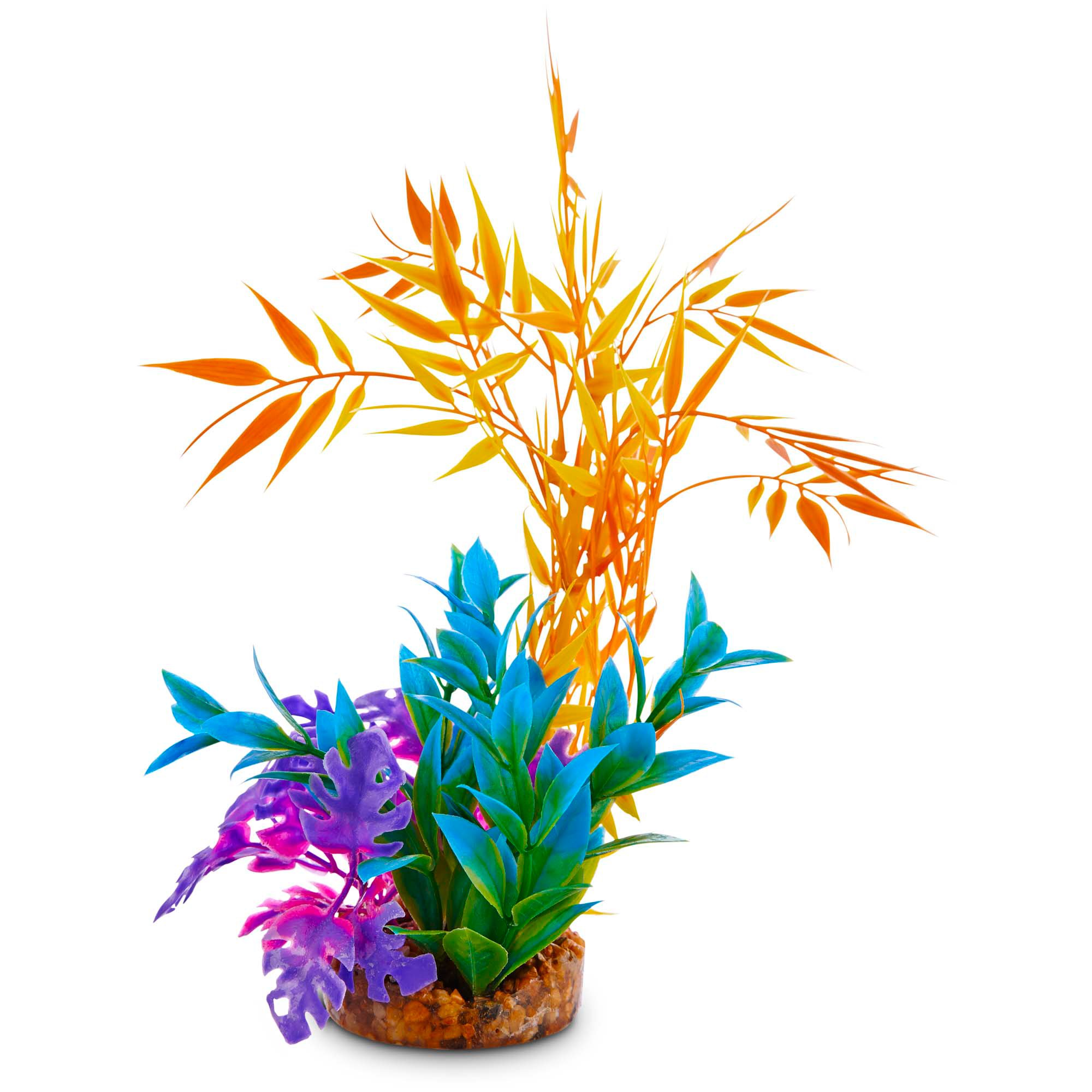 Imagtarium Grass Neon Aquarium Plant Petco