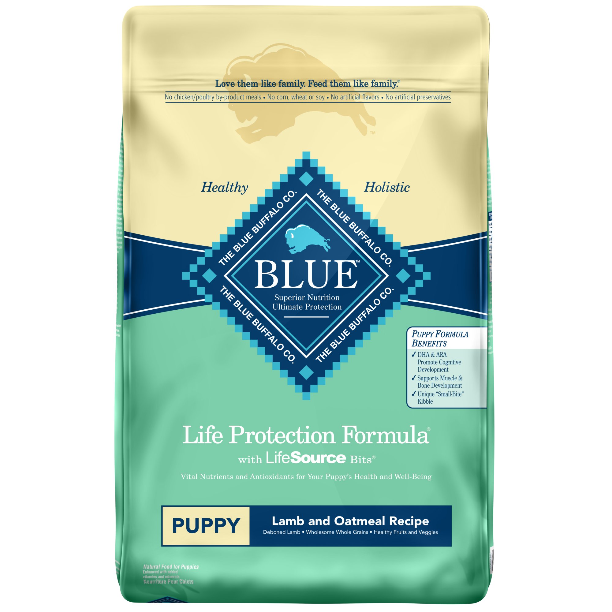 Blue Buffalo Blue Life Protection Formula Puppy Lamb & Oatmeal Recipe ...