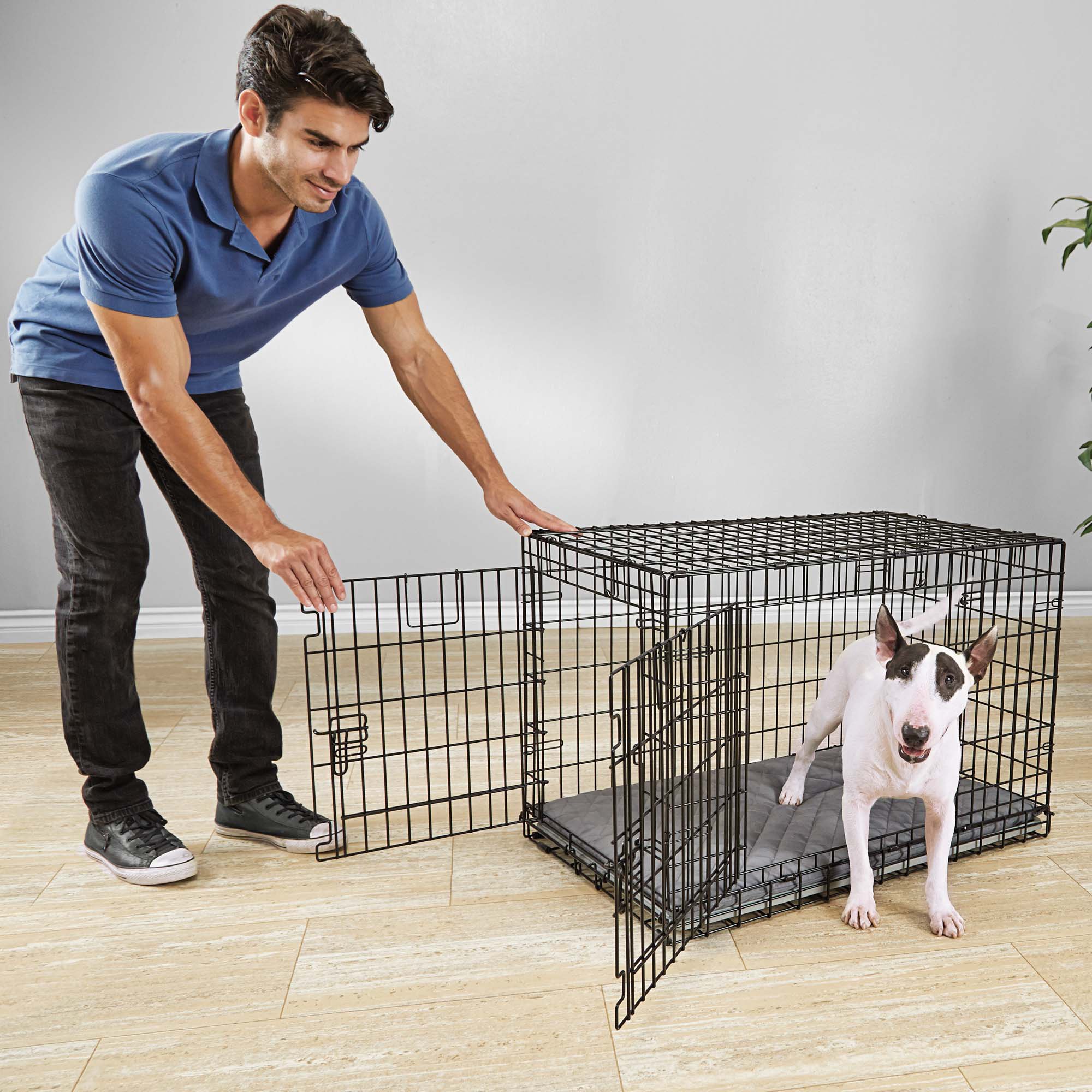 You & Me Ultra Tough 2-Door Folding Dog Crate | Petco