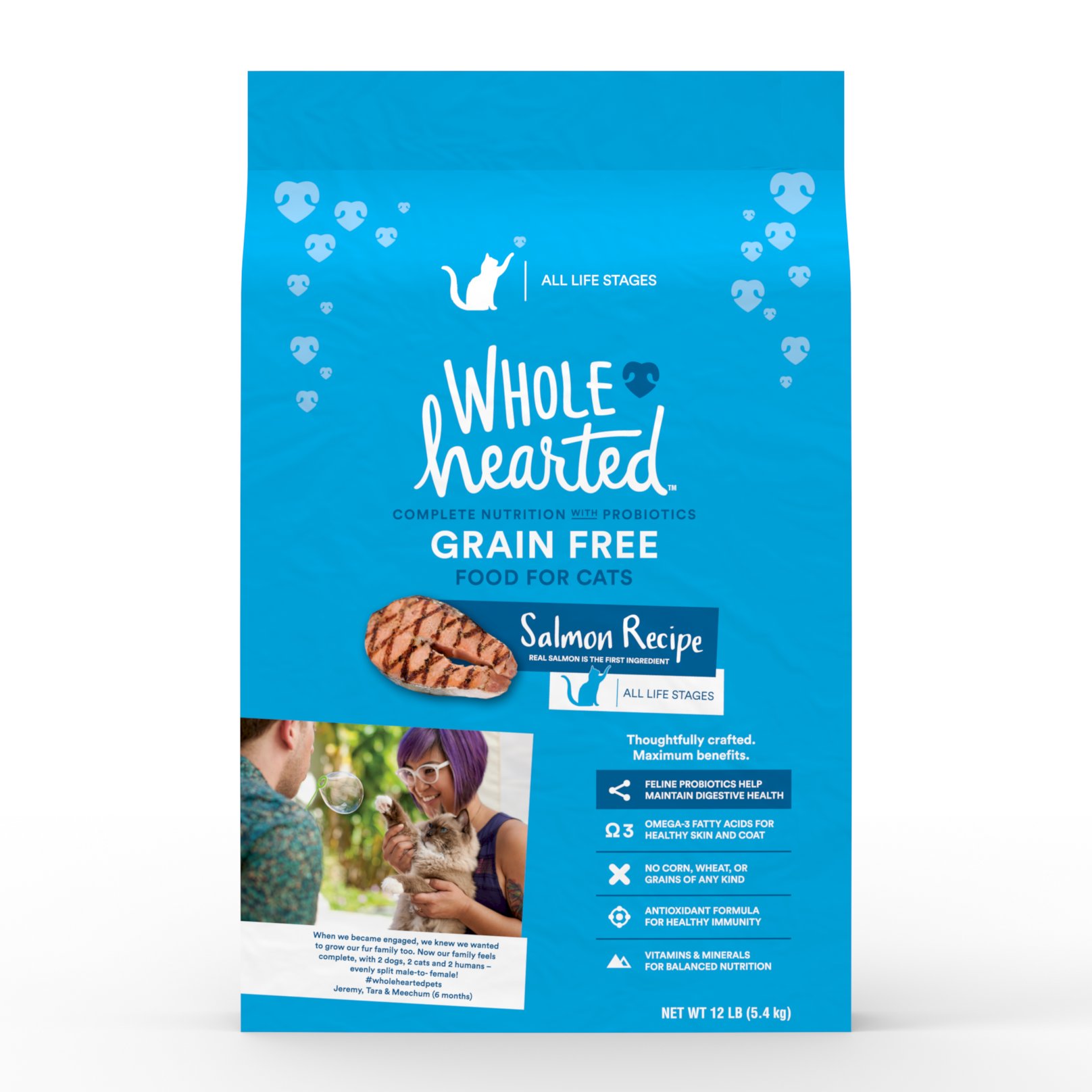 WholeHearted Grain Free Salmon Formula Dry Cat Food | Petco