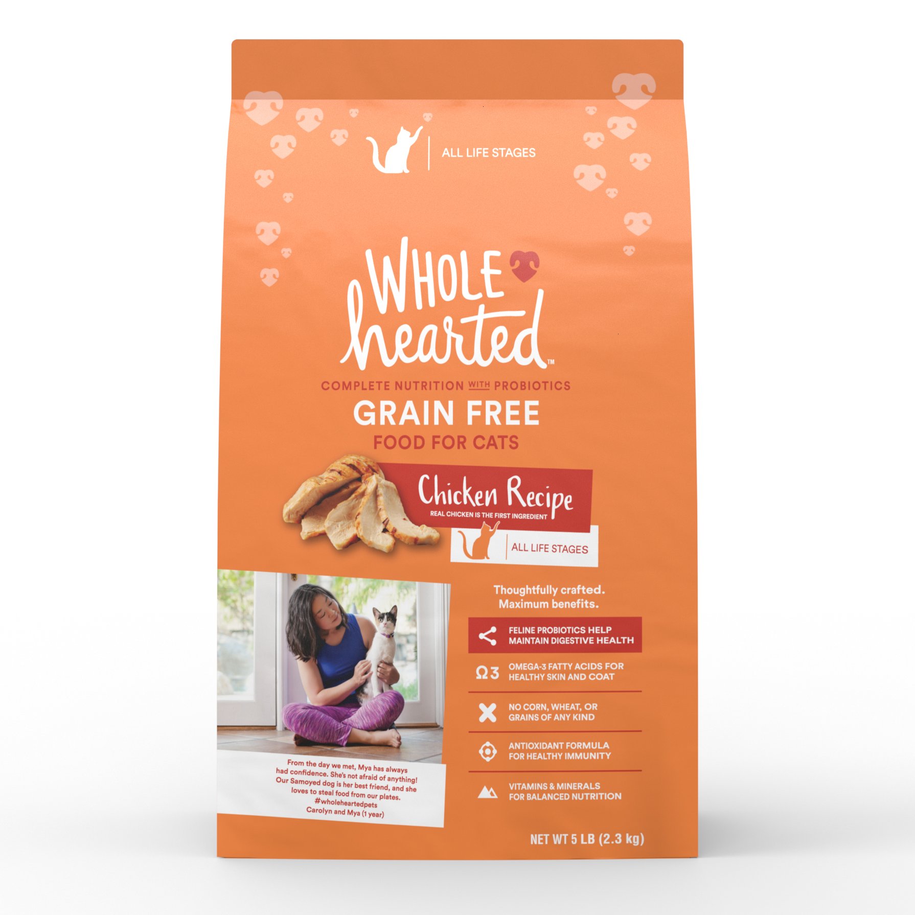 WholeHearted Grain Free Chicken Formula Dry Cat Food | Petco