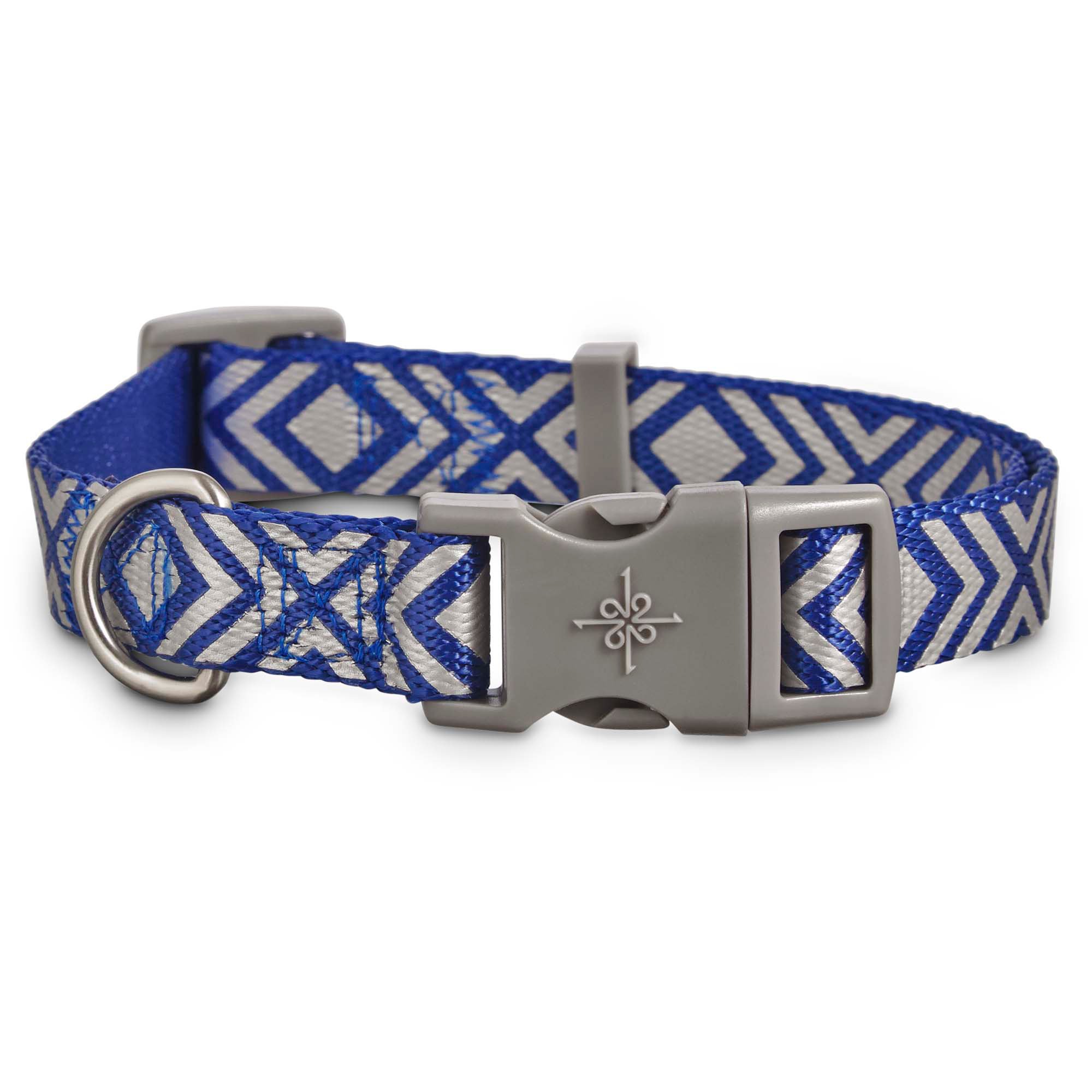 Good2Go Reflective Blue Diamond Dog Collar Petco