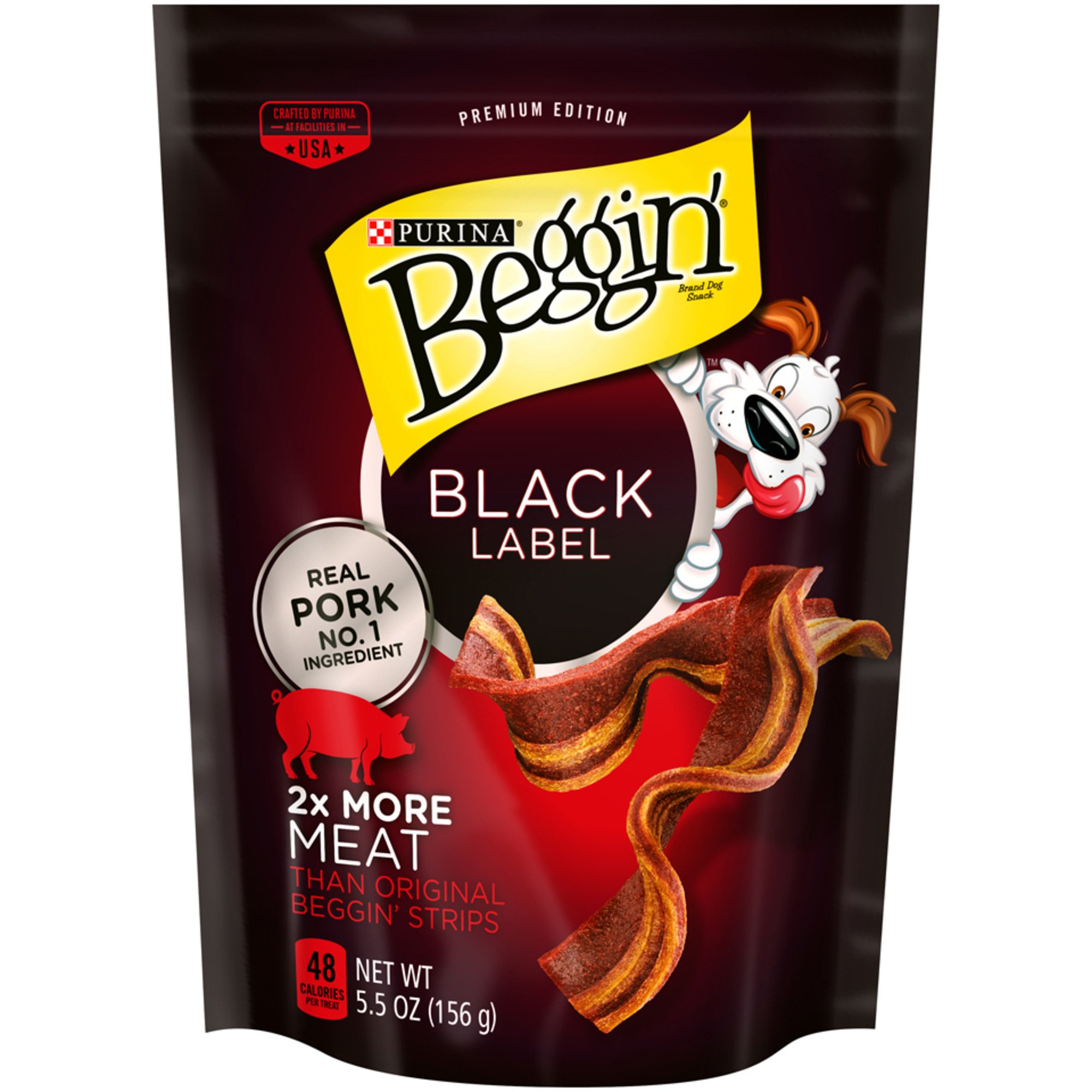UPC 038100169174 product image for Beggin' Black Label Real Pork Adult Dog Treats, 5.5 oz. | upcitemdb.com