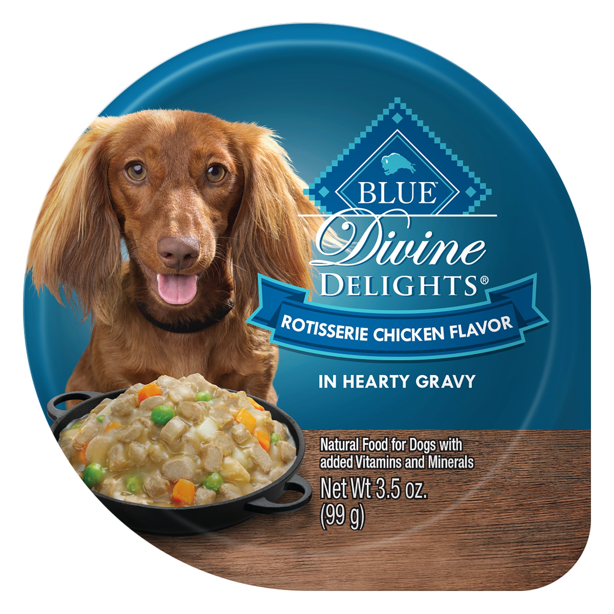 Blue Buffalo Blue Divine Delights Rotisserie Chicken Flavor In Hearty Gravy Wet Dog Food Petco