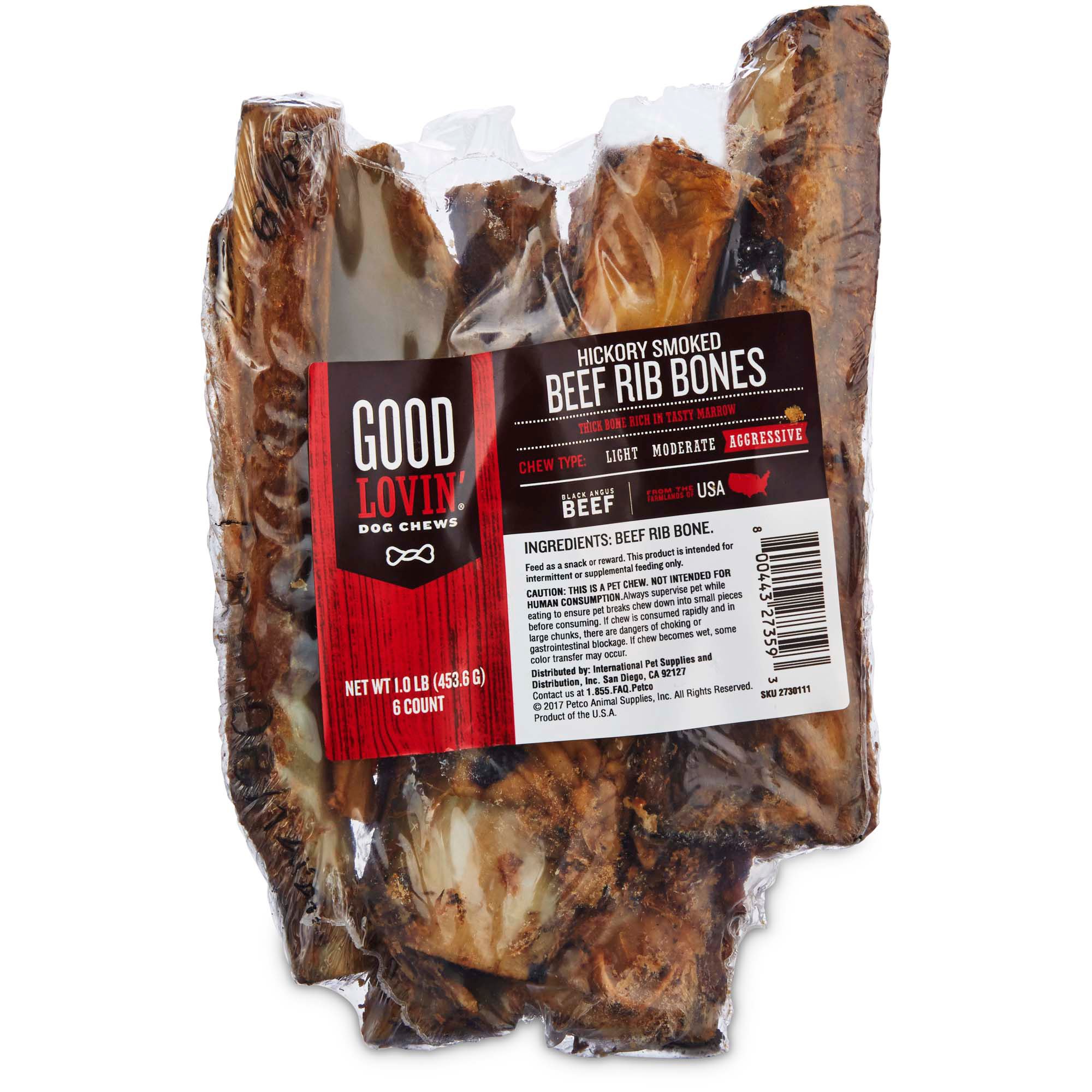 Good Lovin' Hickory Smoked Rib Bone Dog Chew Petco