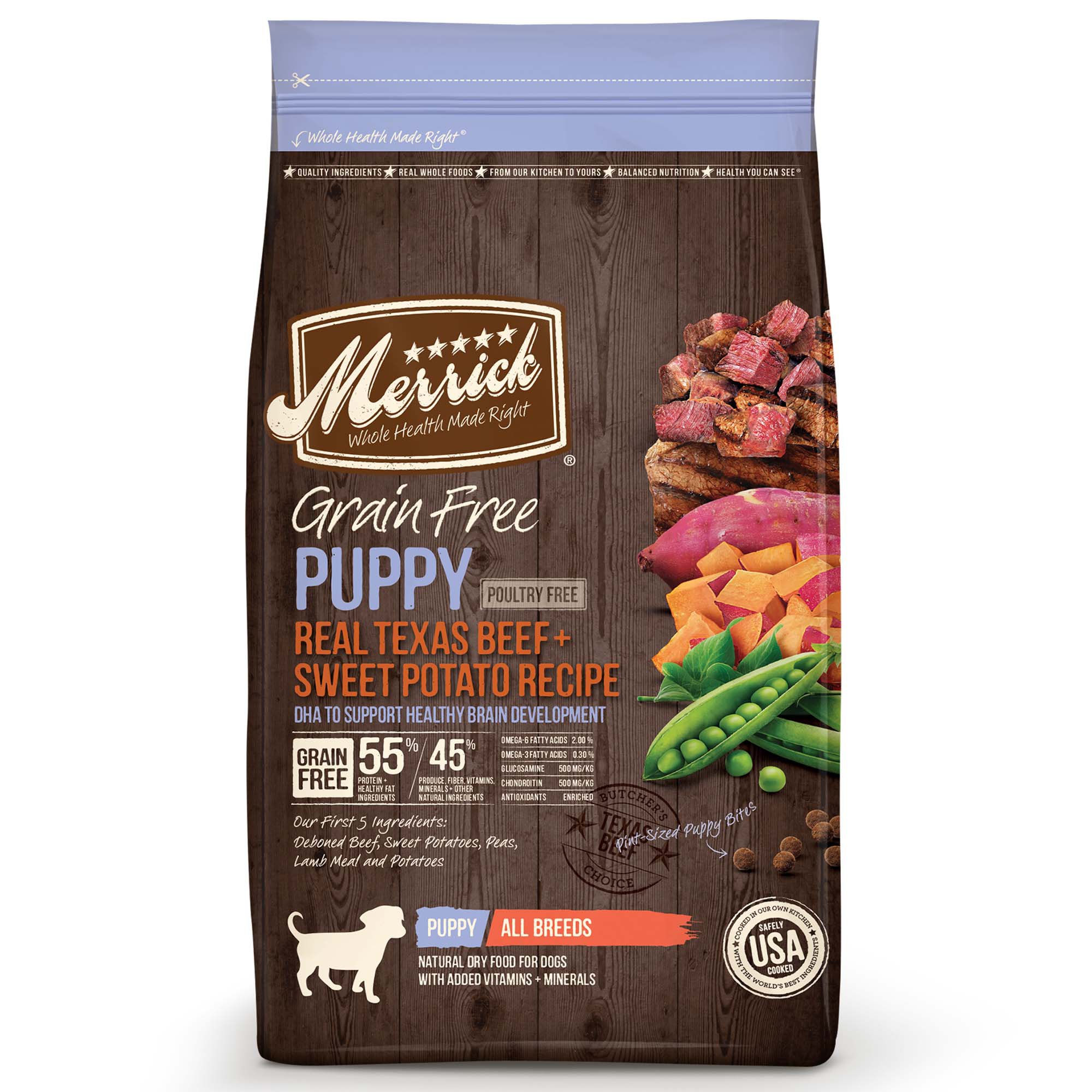 Merrick Grain Free Real Texas Beef + Sweet Potato Puppy