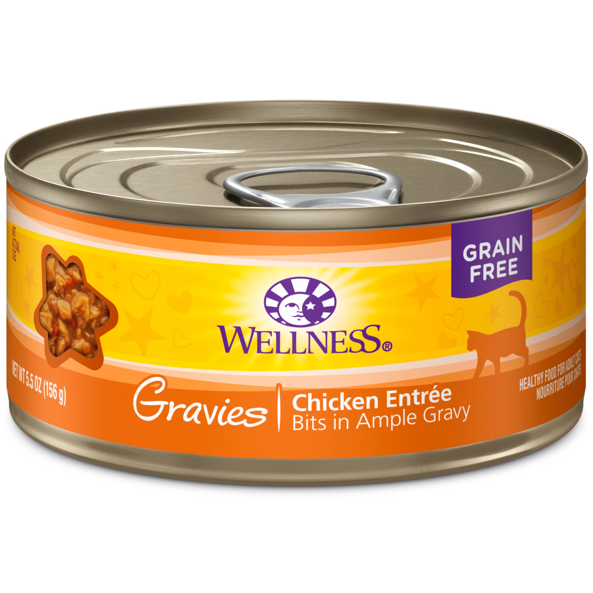 Wellness Natural Canned Grain Free Gravies Chicken Dinner ...