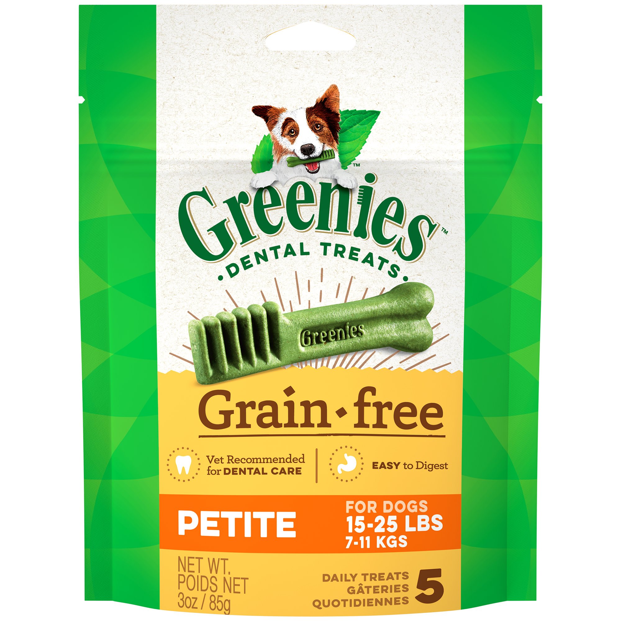 UPC 642863107993 product image for Greenies Grain Free Petite Dental Dog Treats, 3 oz., Count of 5 | upcitemdb.com