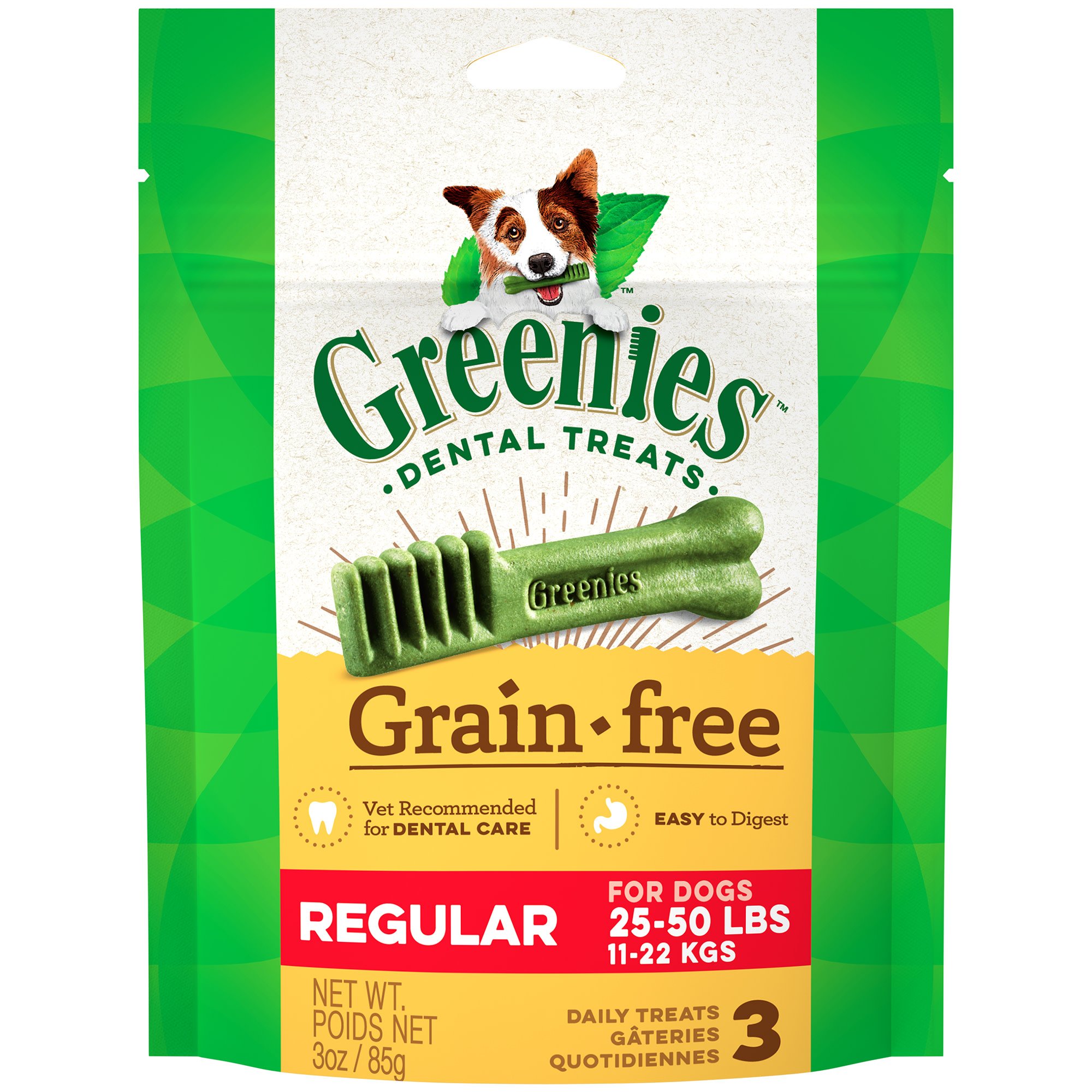 UPC 642863108006 product image for Greenies Grain Free Regular Dental Dog Treats, 3 oz., Count of 3 | upcitemdb.com