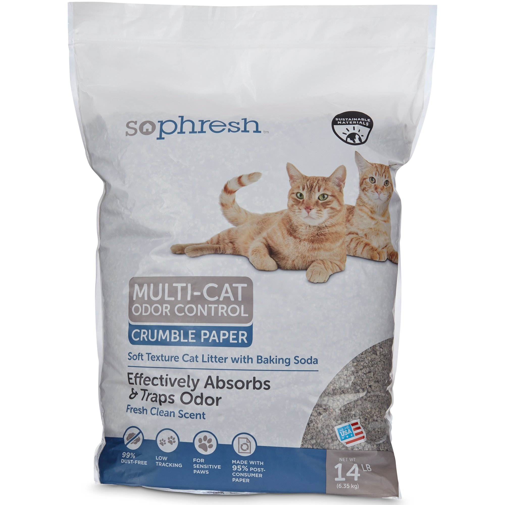 So Phresh MultiCat Odor Control Crumble Paper Litter Petco