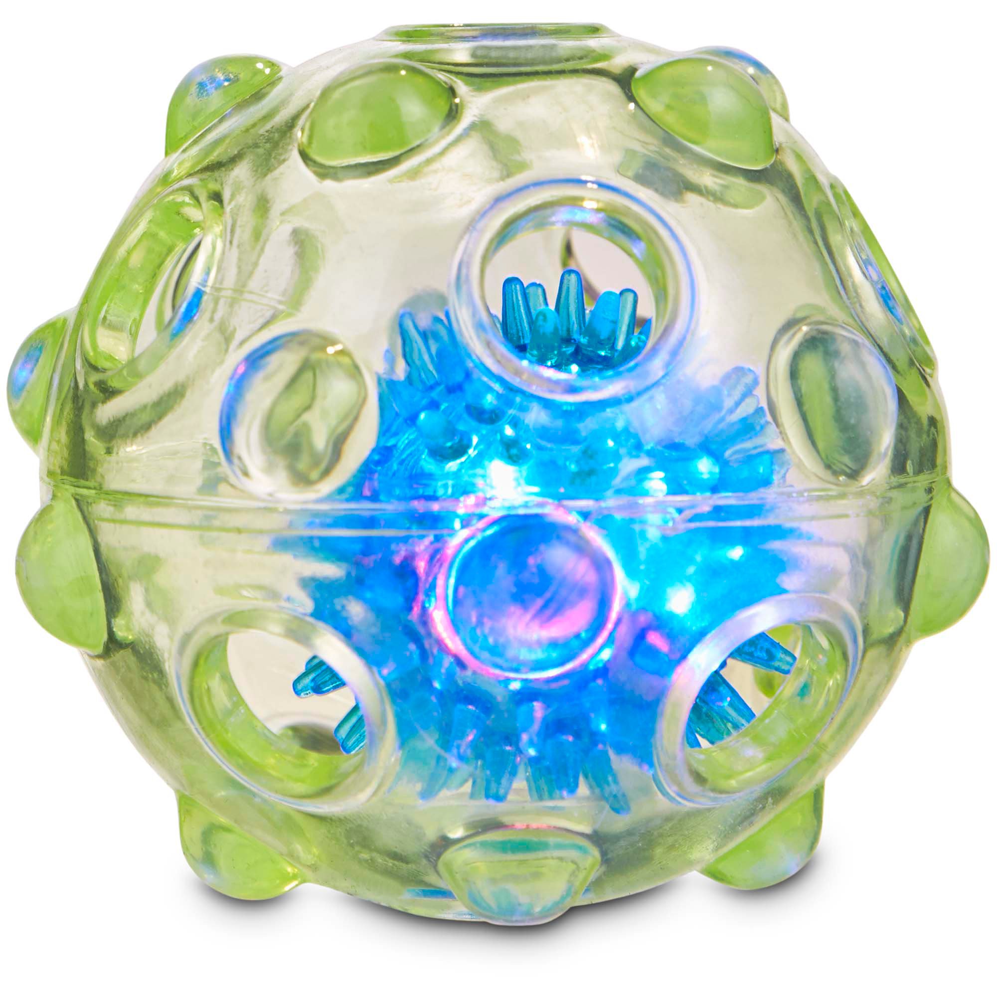 Leaps & Bounds Chomp and Chew Light Up Ball Dog Toy Petco