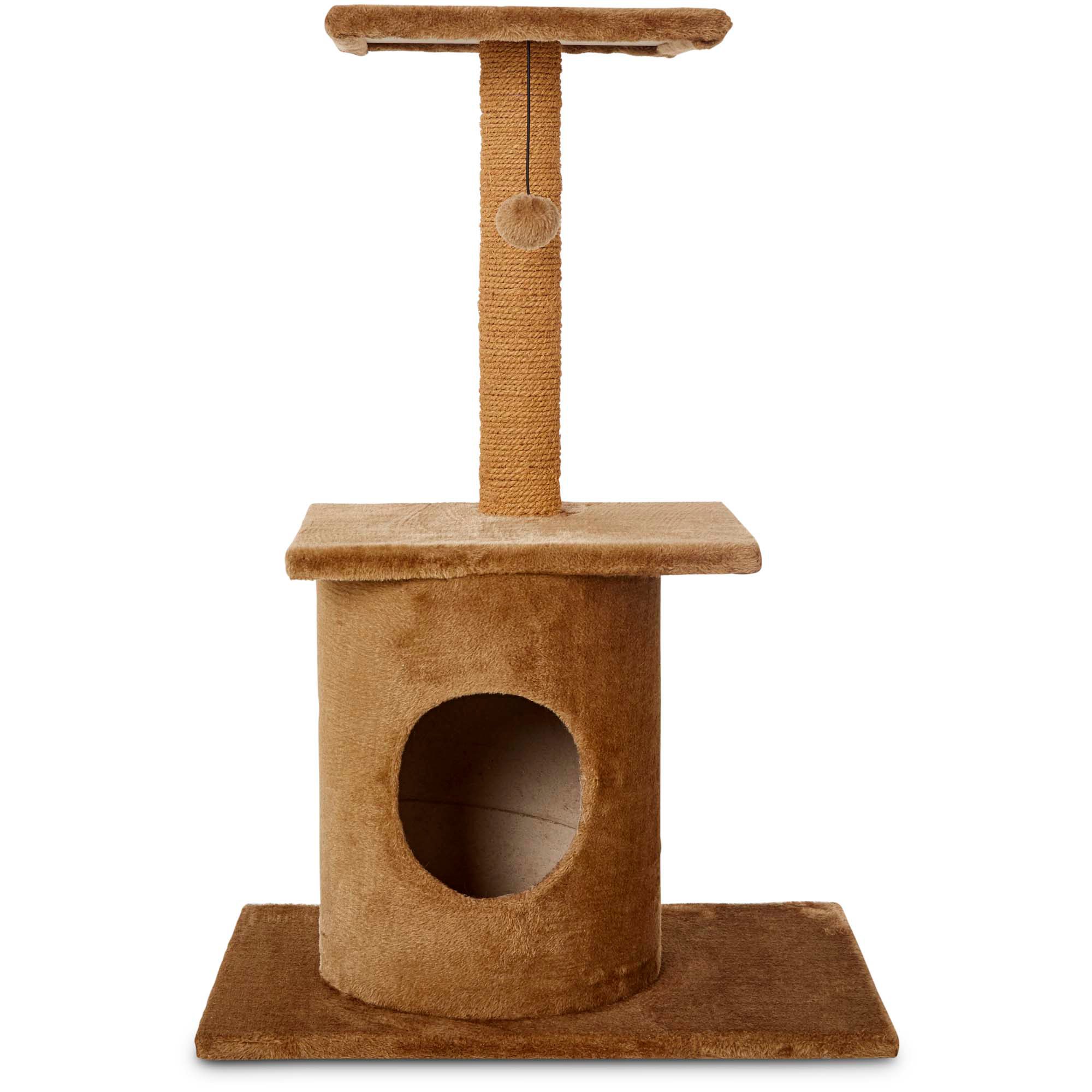 Animaze Cat Brown Tree Condo With Scratching Post