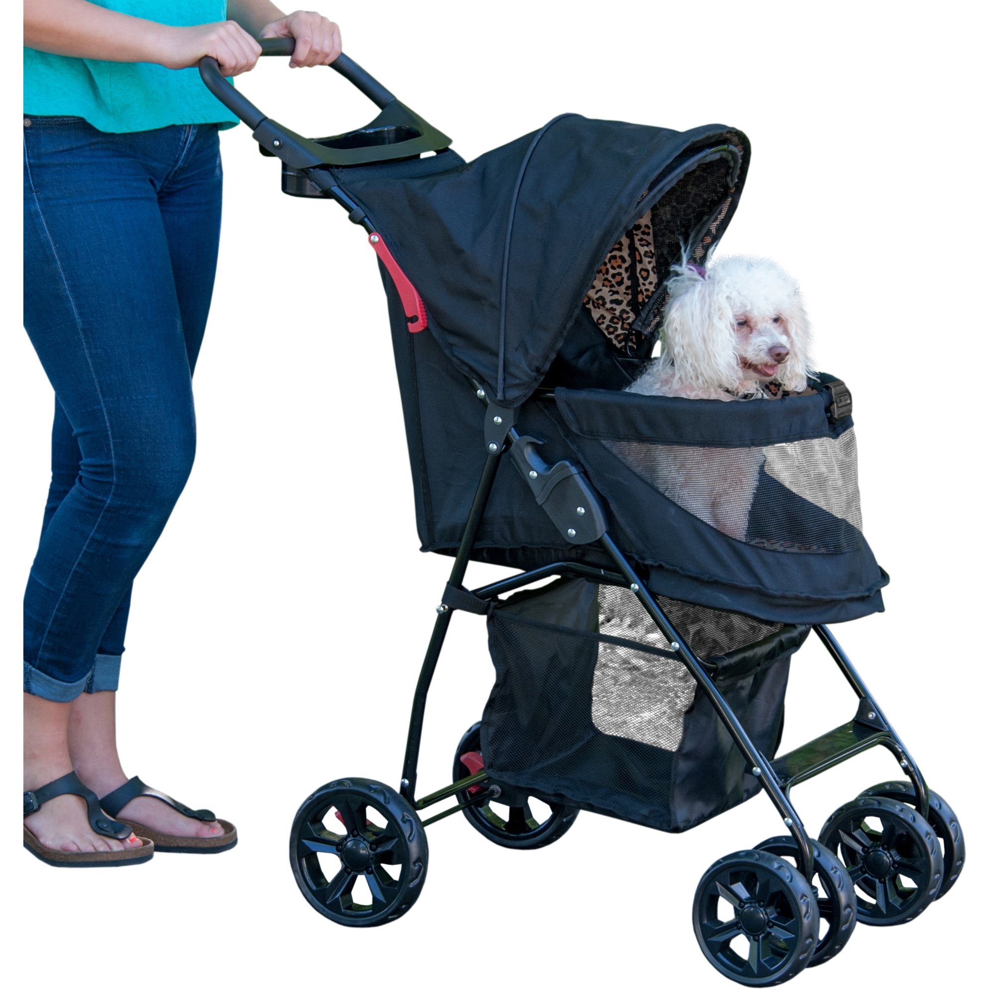 Pet Gear Happy Trails Lite NoZip Pet Stroller in Jaguar  Petco