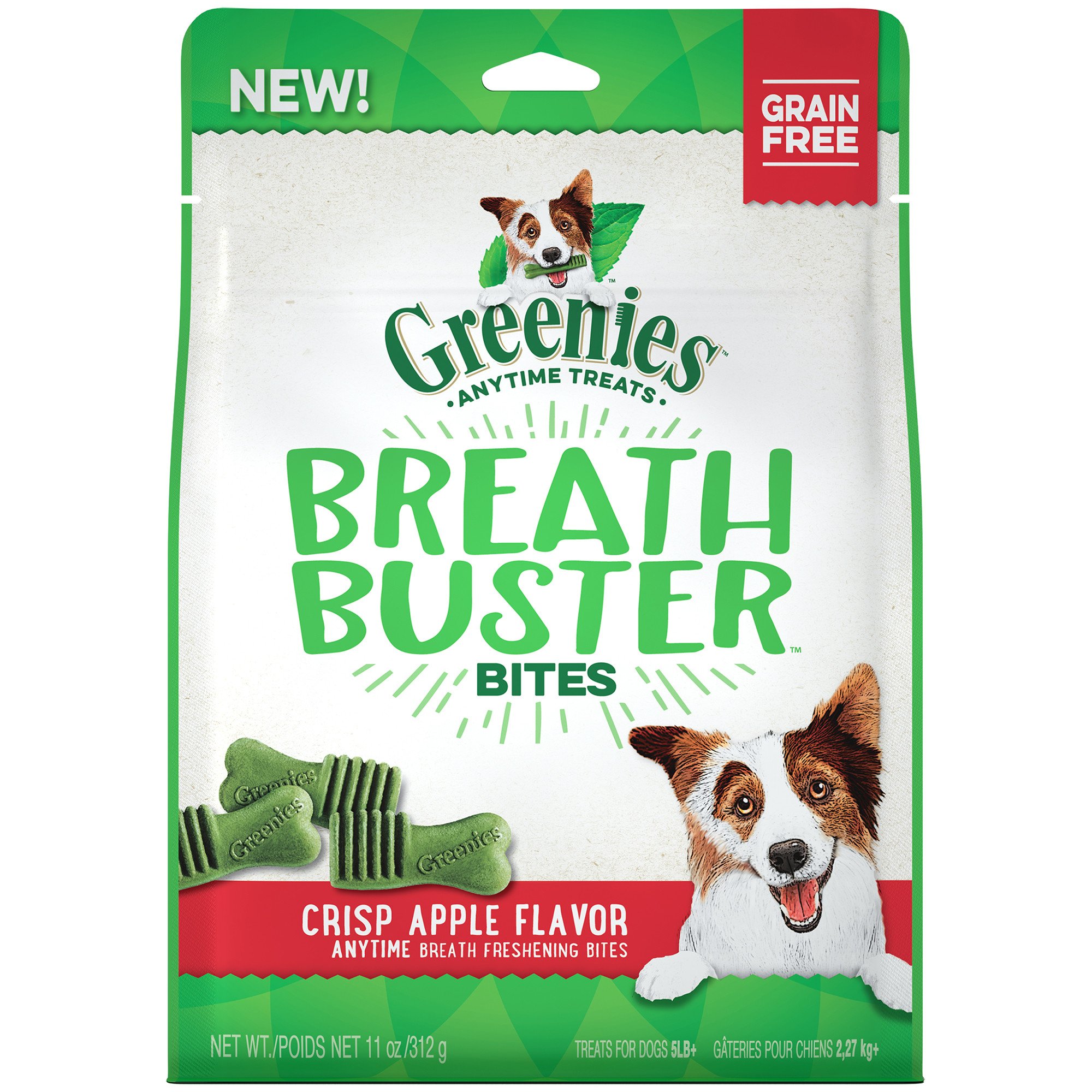 UPC 642863107443 product image for GREENIES BREATH BUSTER Bites Crisp Apple Flavor Treats for Dogs, 11 oz. | upcitemdb.com