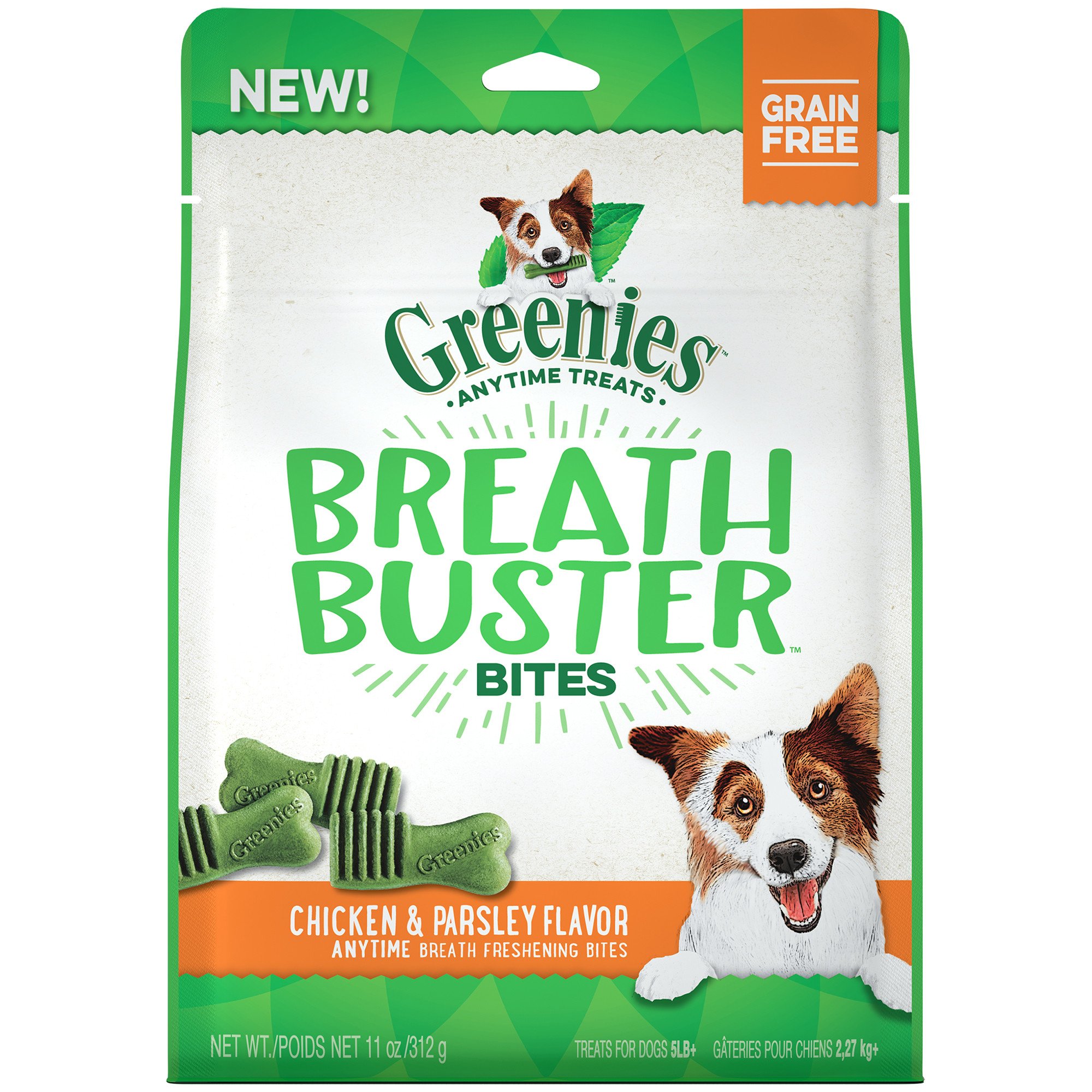 UPC 642863107481 product image for GREENIES BREATH BUSTER Bites Chicken & Parsley Flavor Treats for Dogs, 11 oz. | upcitemdb.com