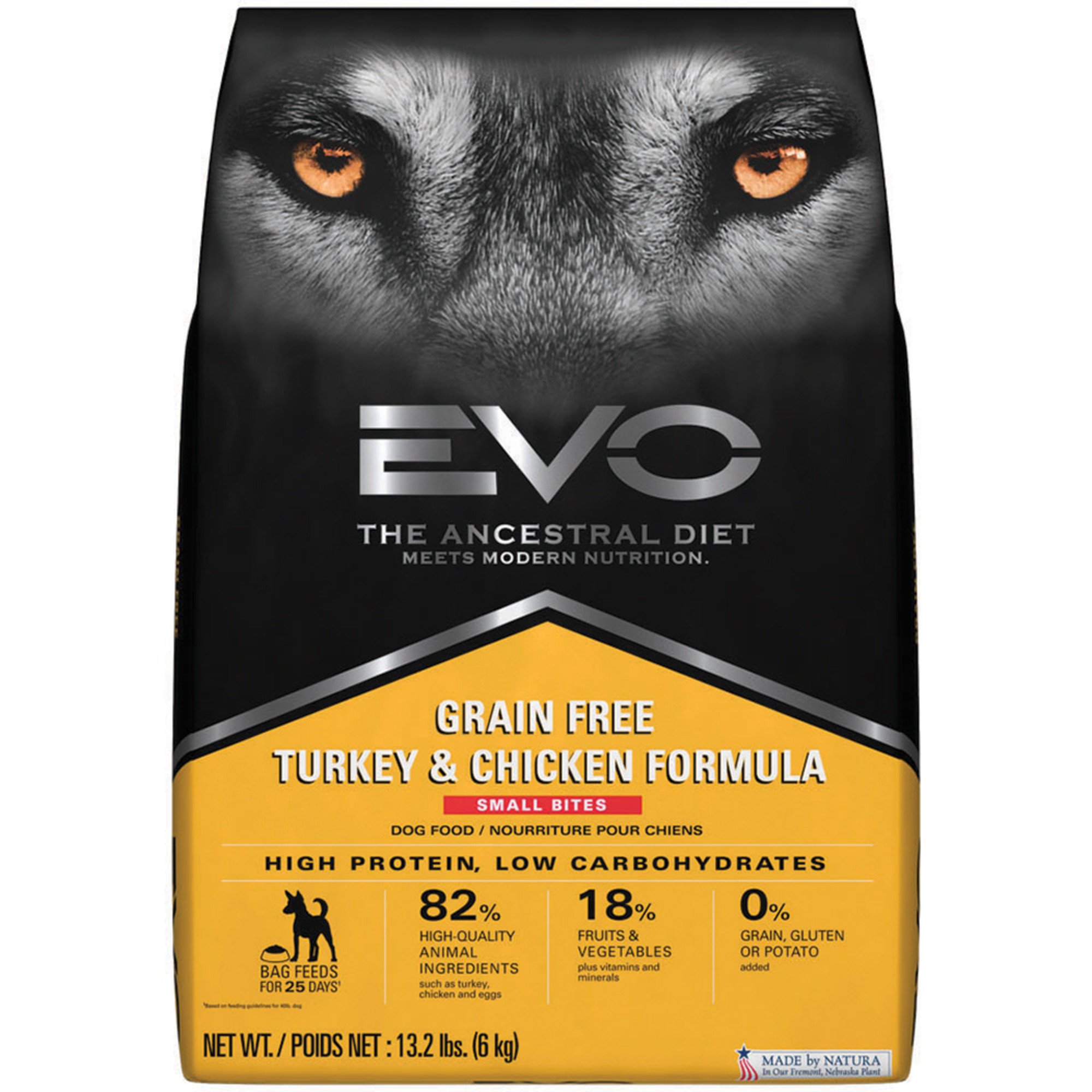 UPC 751485126012 product image for EVO Grain Free Turkey and Chicken Small Bites Dry Dog Food, 13.2 lbs. | upcitemdb.com