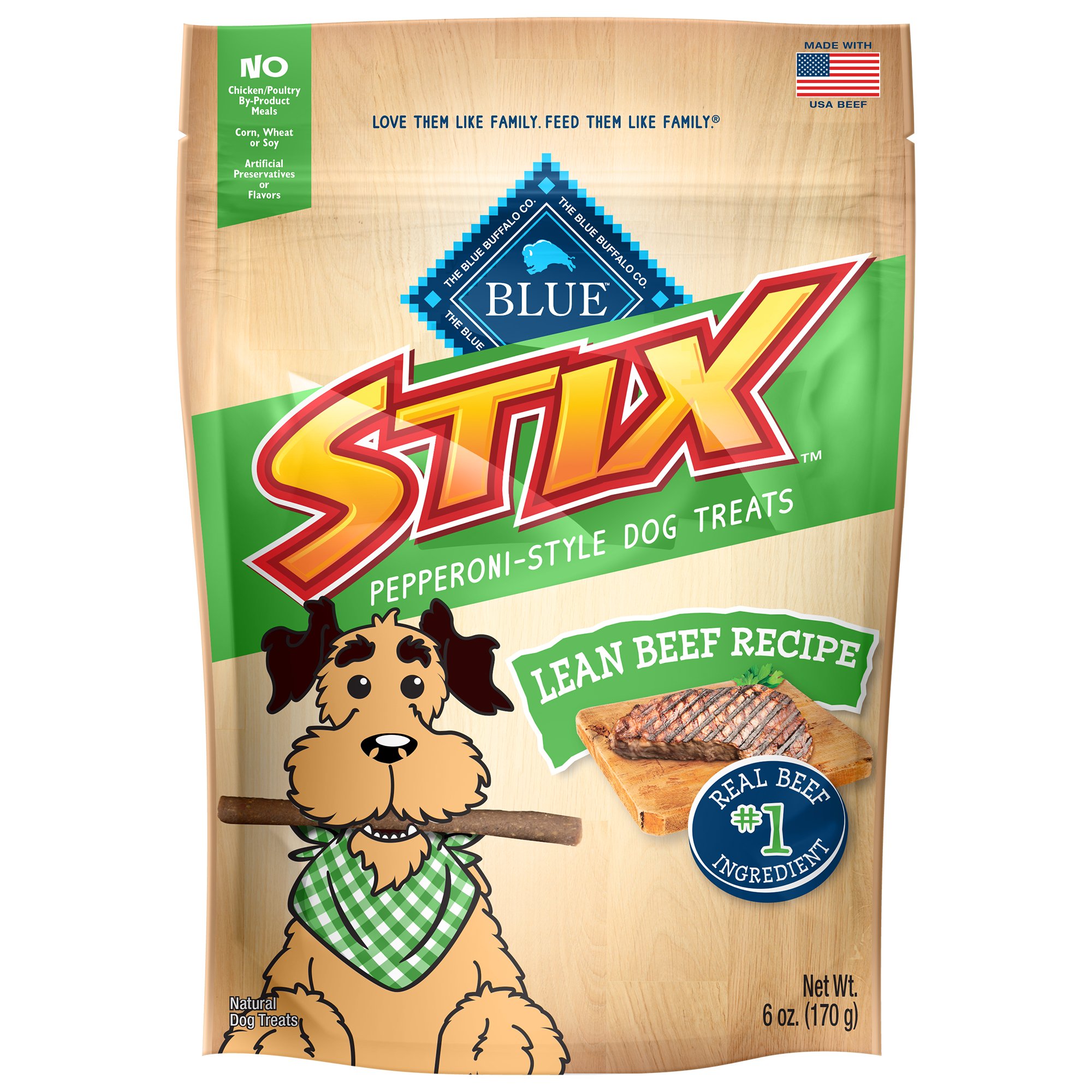 UPC 840243122769 product image for Blue Buffalo Blue Stix Lean Beef Dog Treats, 6 oz. | upcitemdb.com