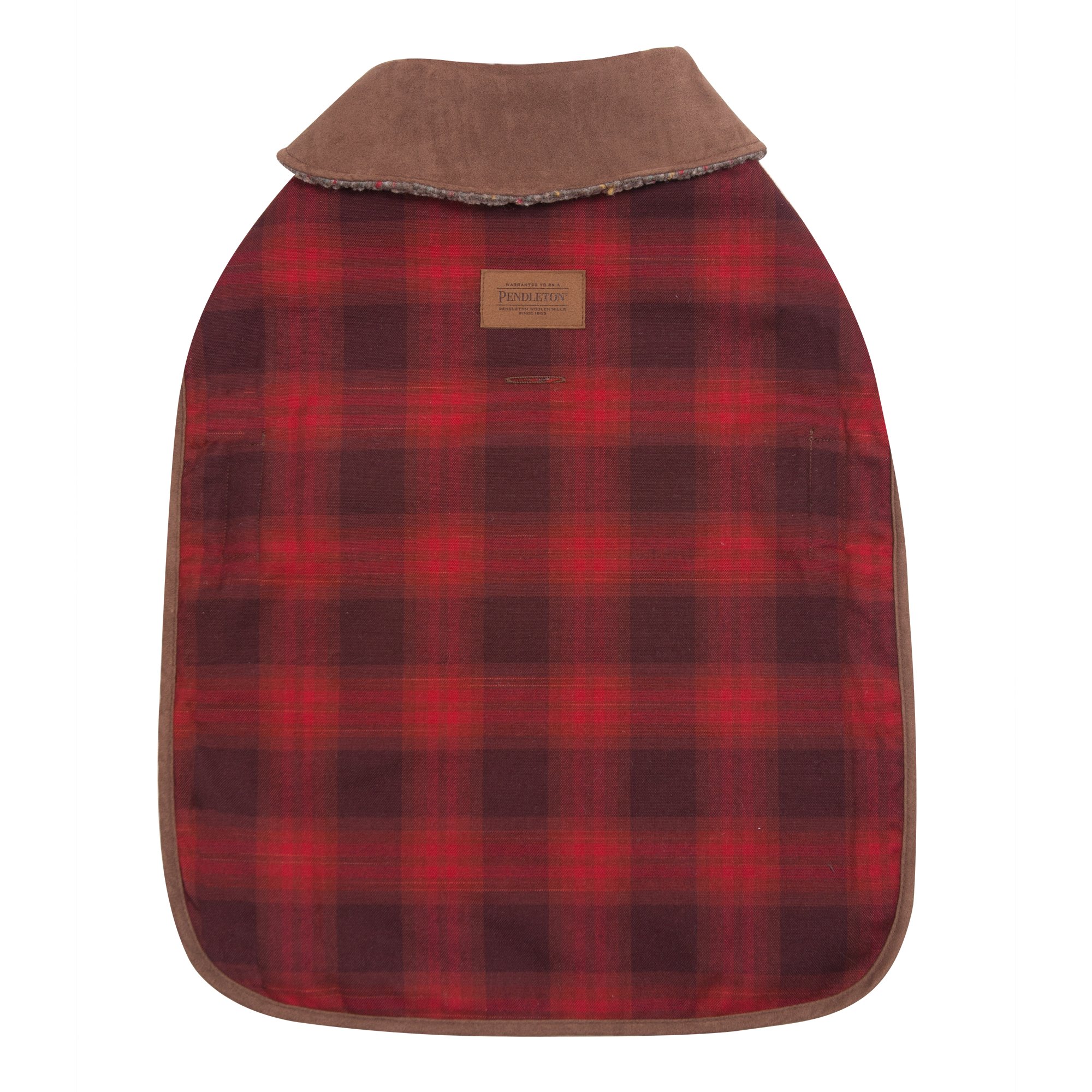 Pendleton Red Ombre Plaid Dog Coat Petco